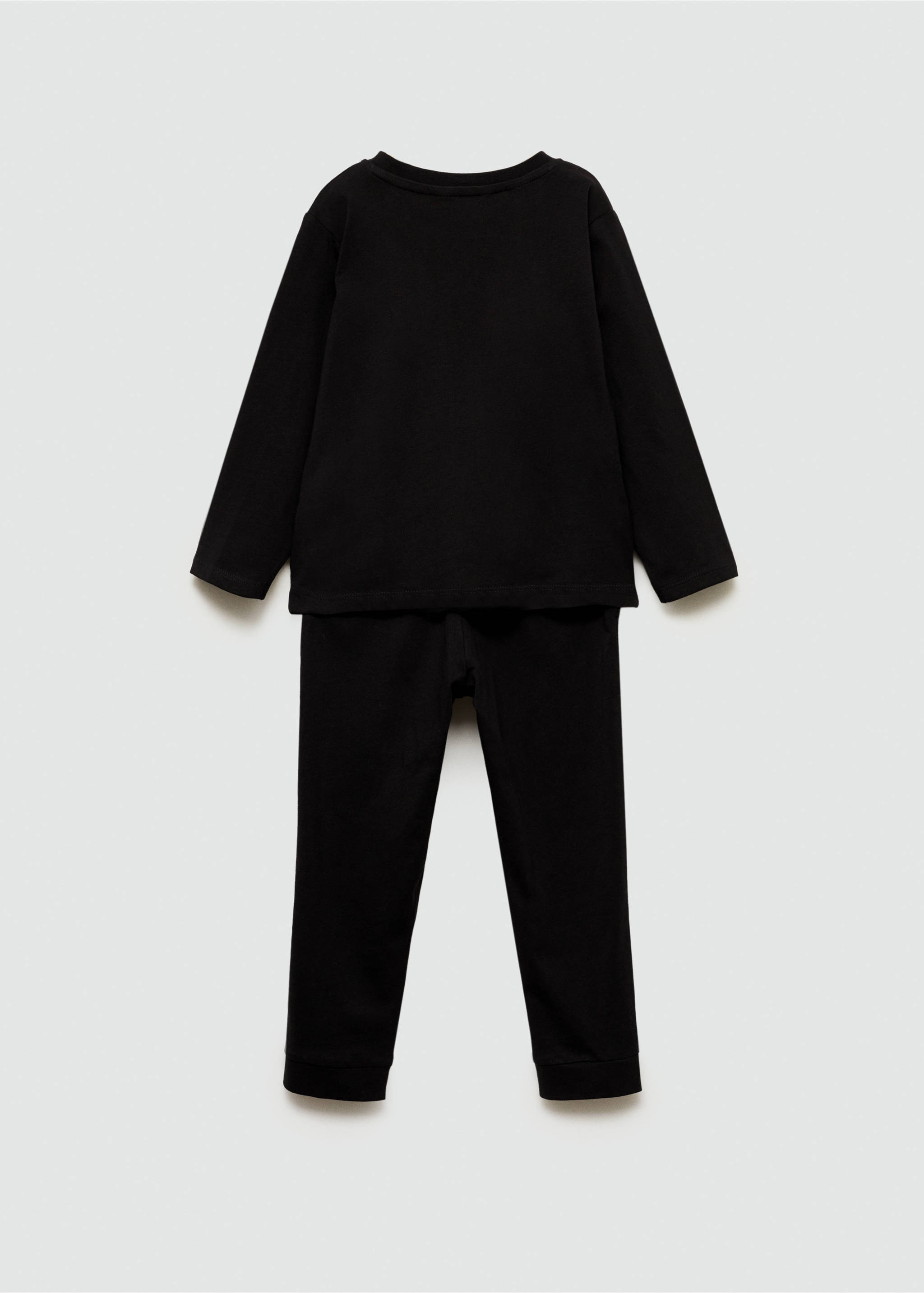 Glow in the Dark-Pyjama mit Skelett-Motiv - Rückseite des Artikels, Schwarz. Ref: 77077113-00.