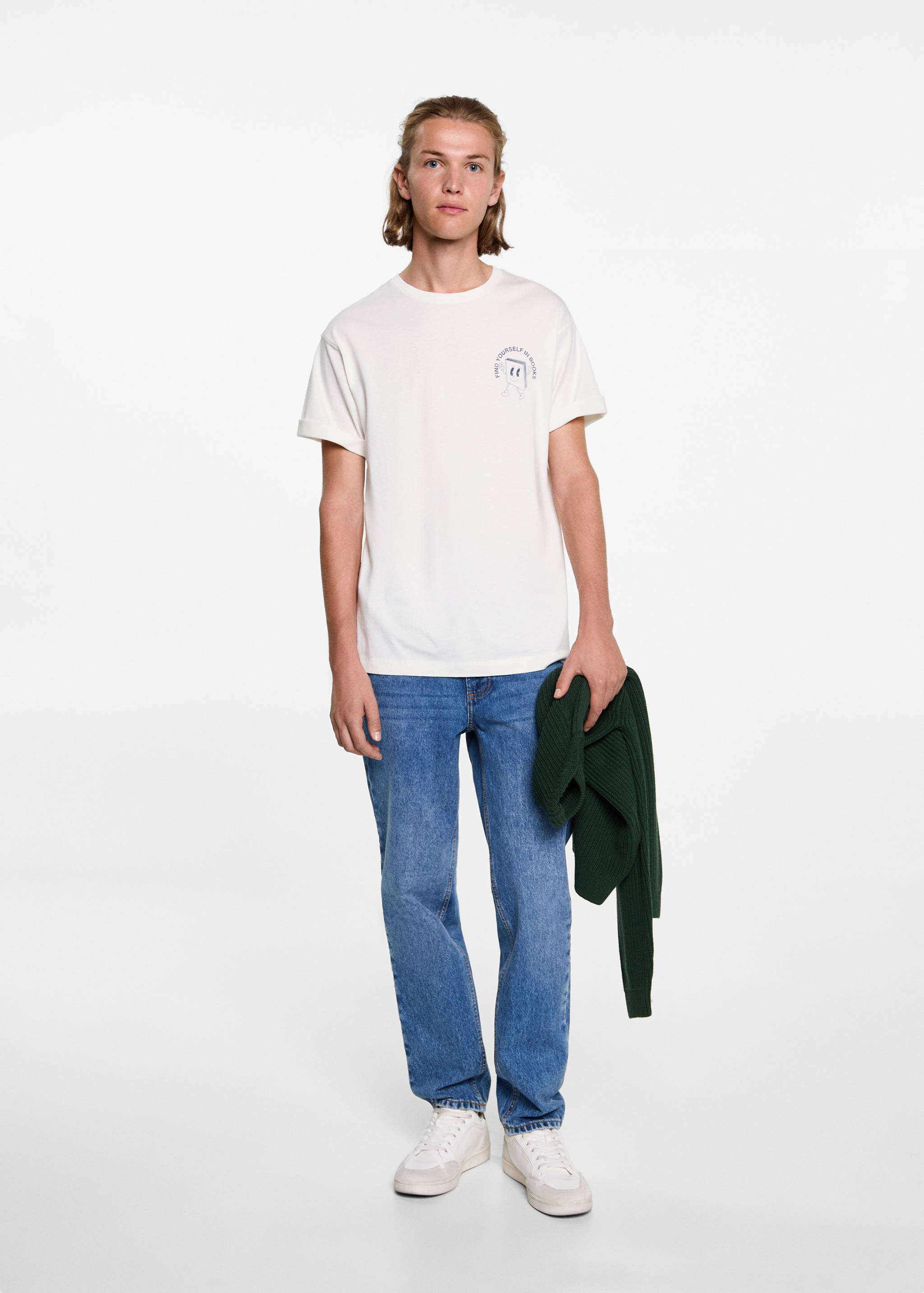 Camiseta oversize estampada - Plano general