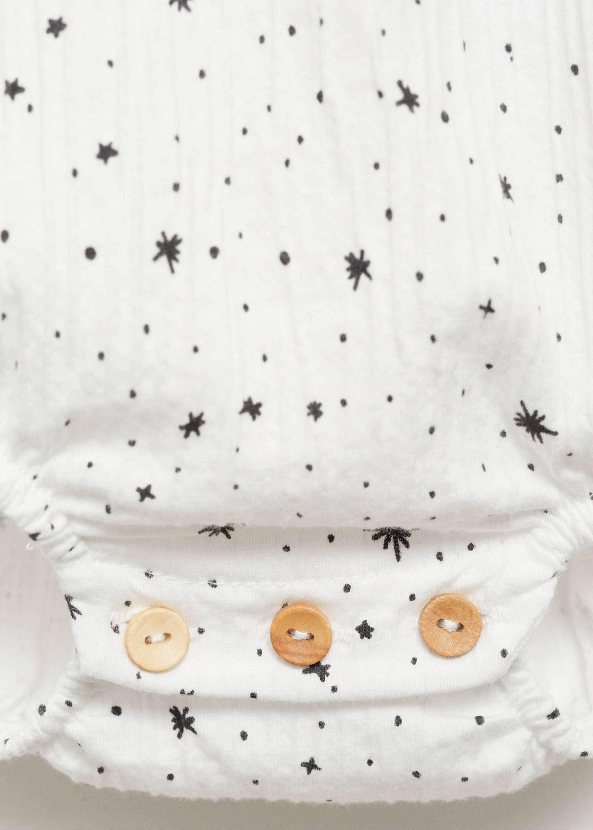 Printed cotton body - Details of the article 8, Off White. Ref: 77077125-00.