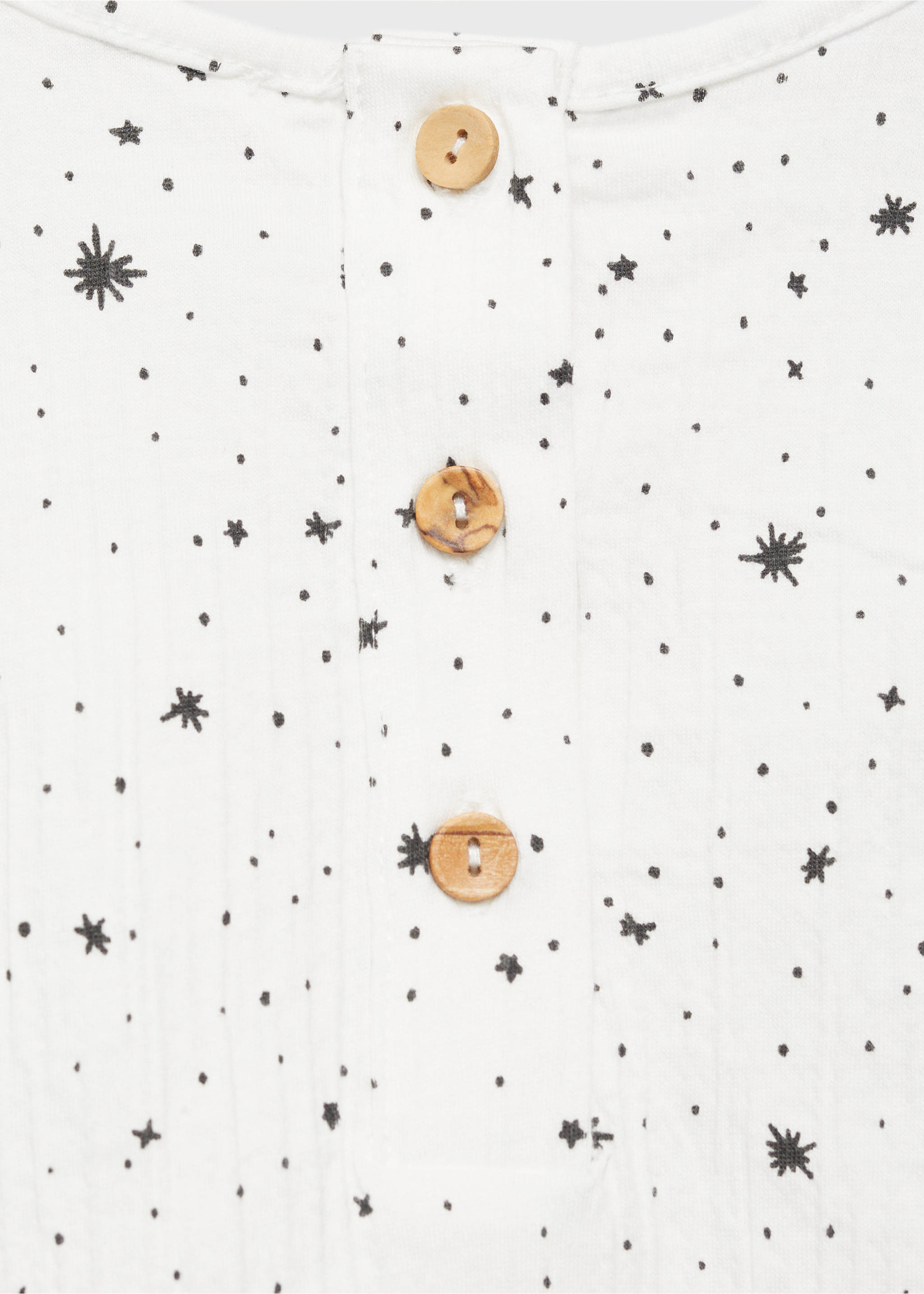 Printed cotton body - Details of the article 0, Off White. Ref: 77077125-00.