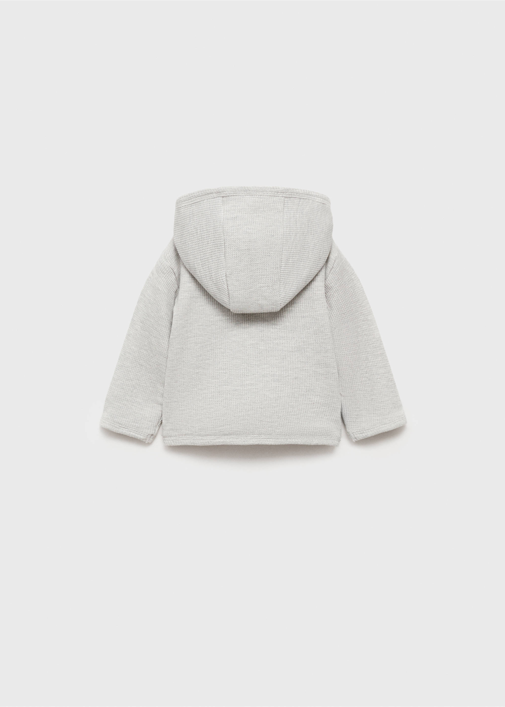 Sweatshirt with crossed closure - Reverse of the article, Medium Heather Grey. Ref: 77077128-00.