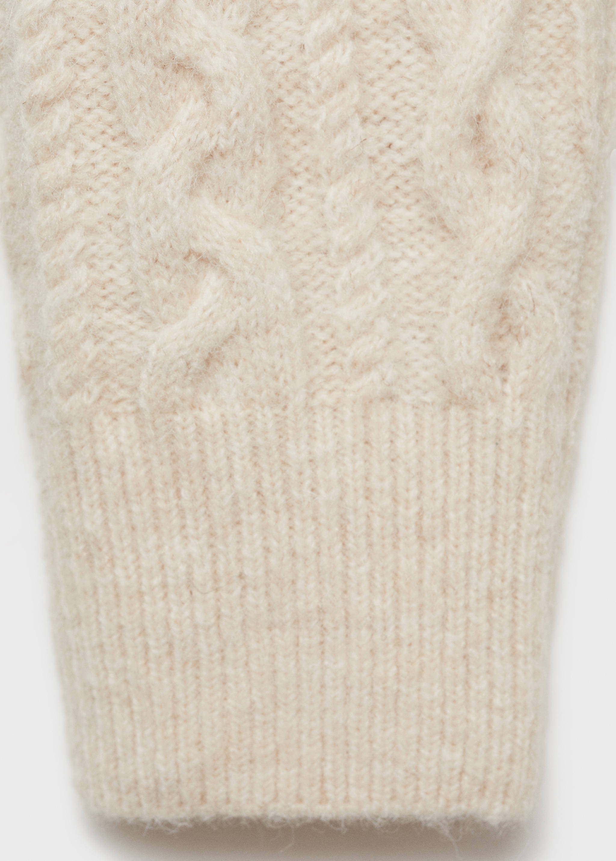 Round-neck braided sweater - Details of the article 0