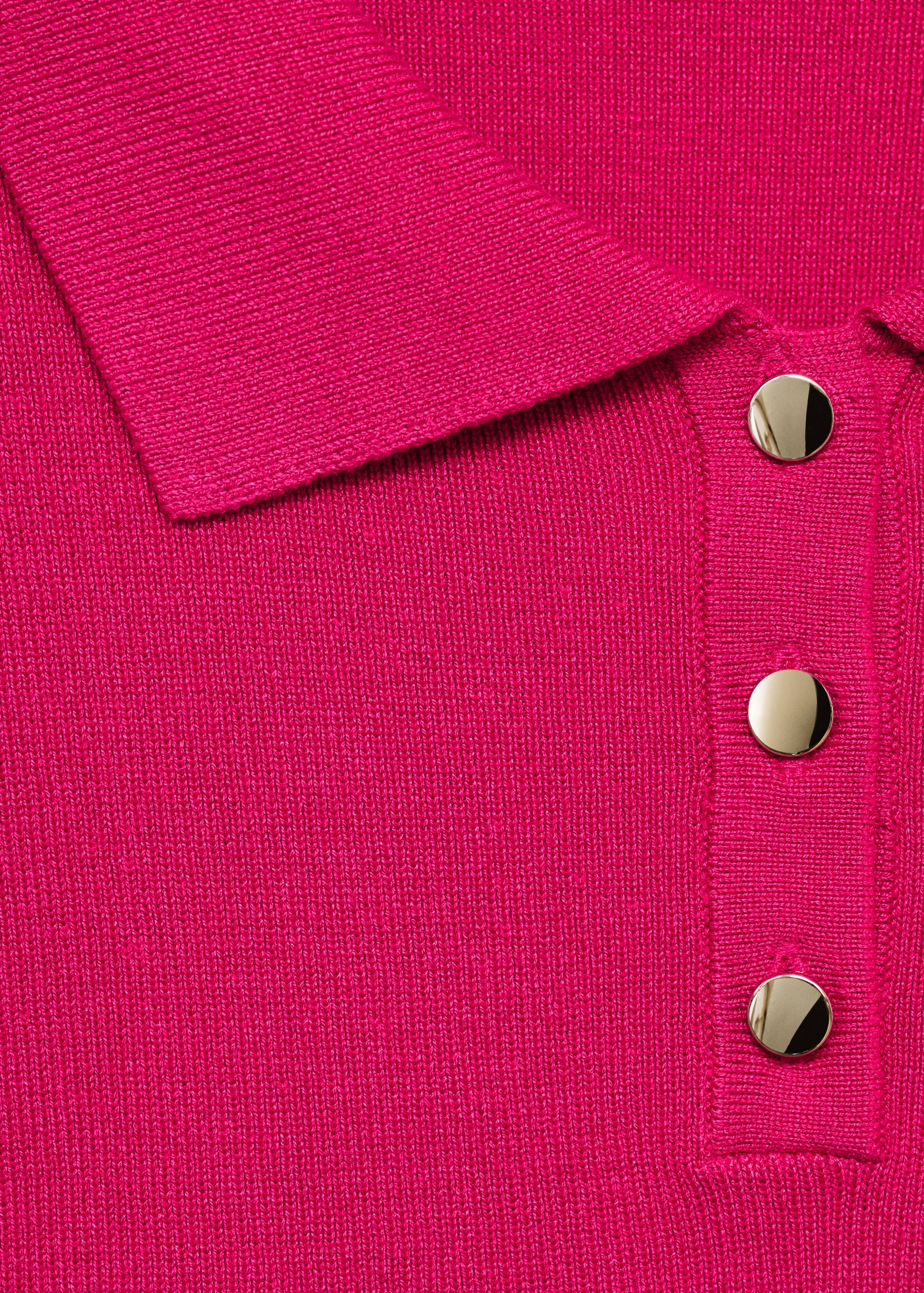 Strick-Poloshirt in Cropped-Länge - Detail des Artikels 8
