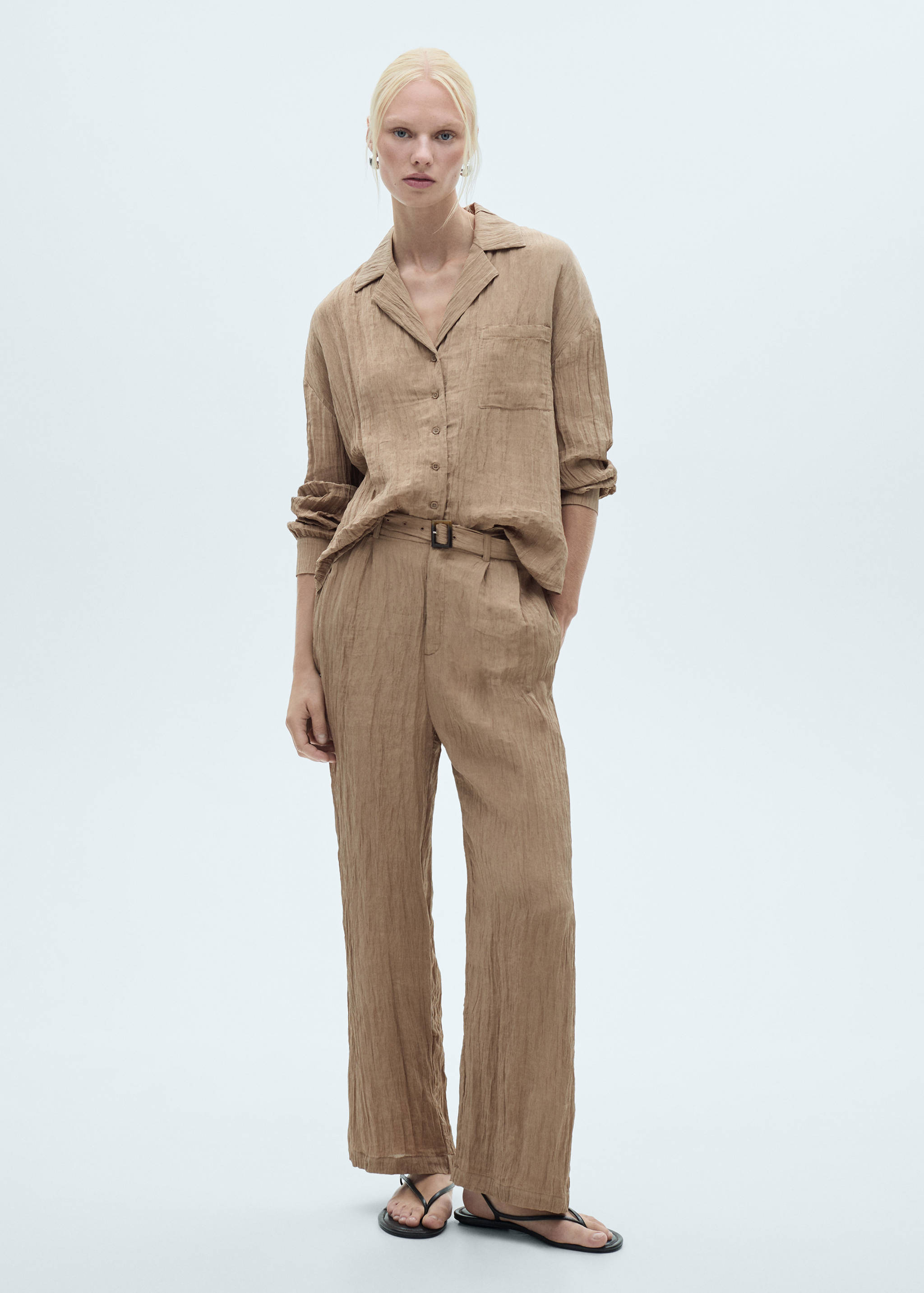 Pocket textured shirt - General plane