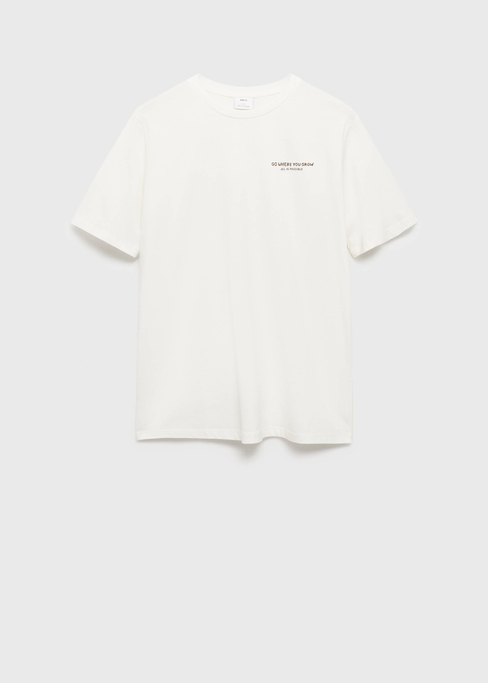 Bedrukt slim-fit T-shirt 100% katoen - Artikel zonder model