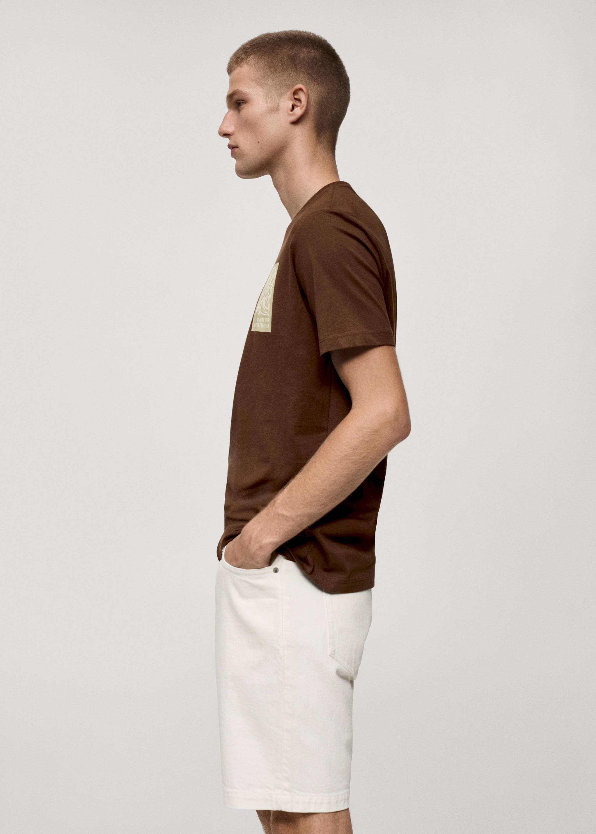 T-shirt 100 % coton imprimé poitrine - Détail de l'article 2