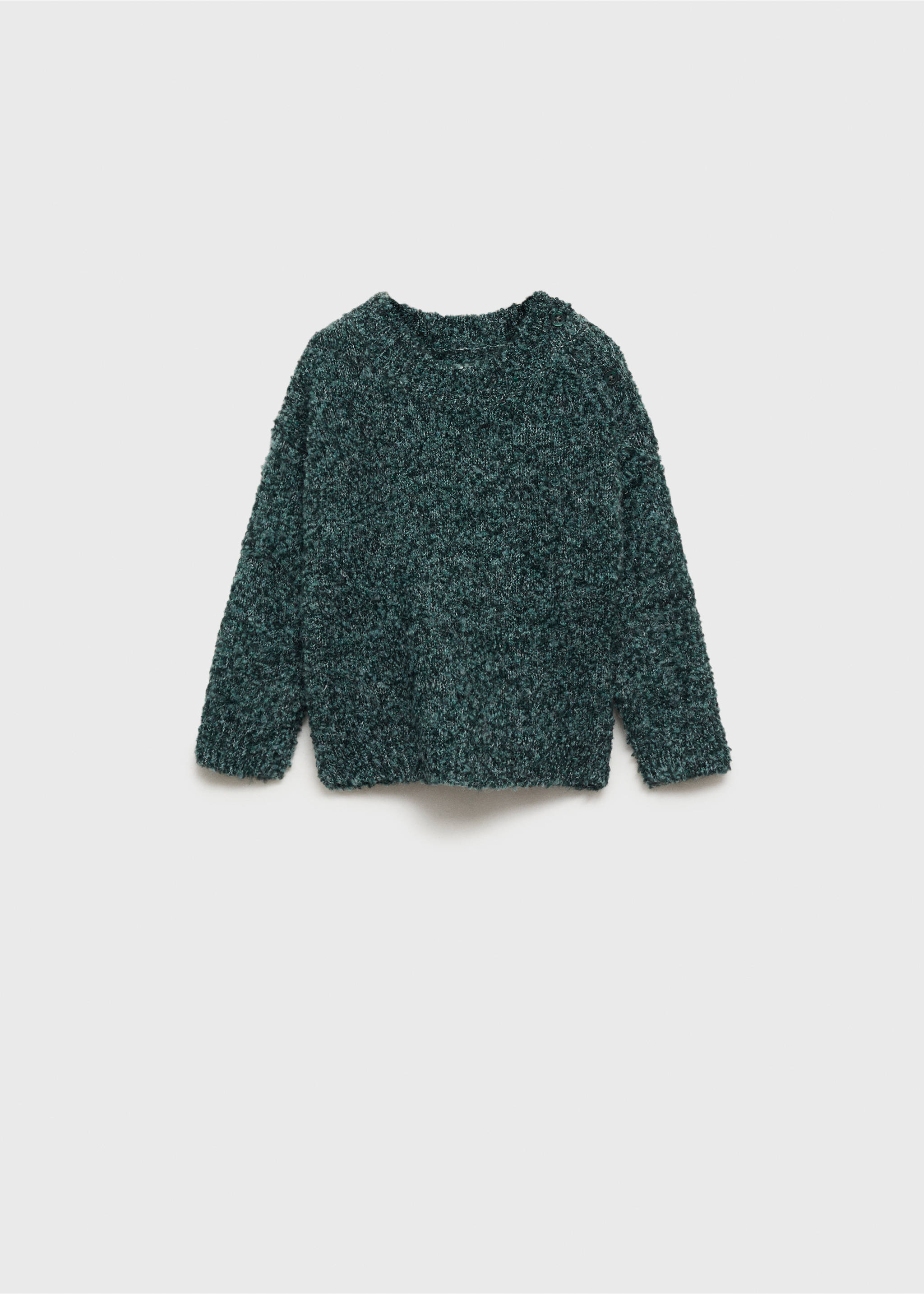 Chunky-knit sweater - Article without model, Dark Green. Ref: 77077659-00.