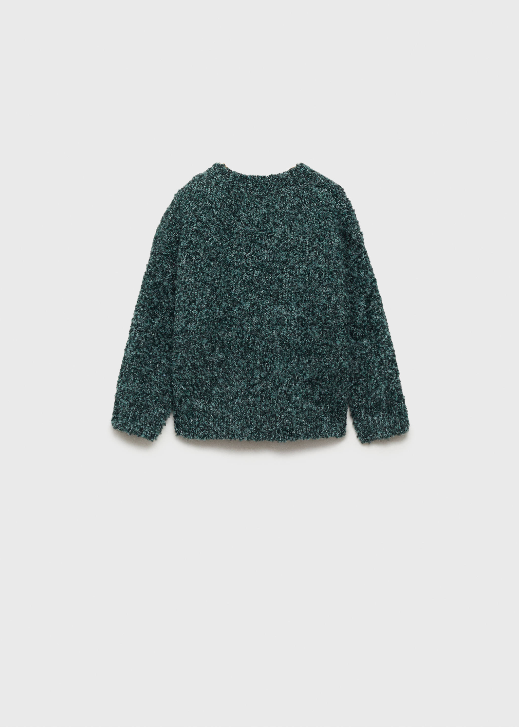 Chunky-knit sweater - Reverse of the article, Dark Green. Ref: 77077659-00.