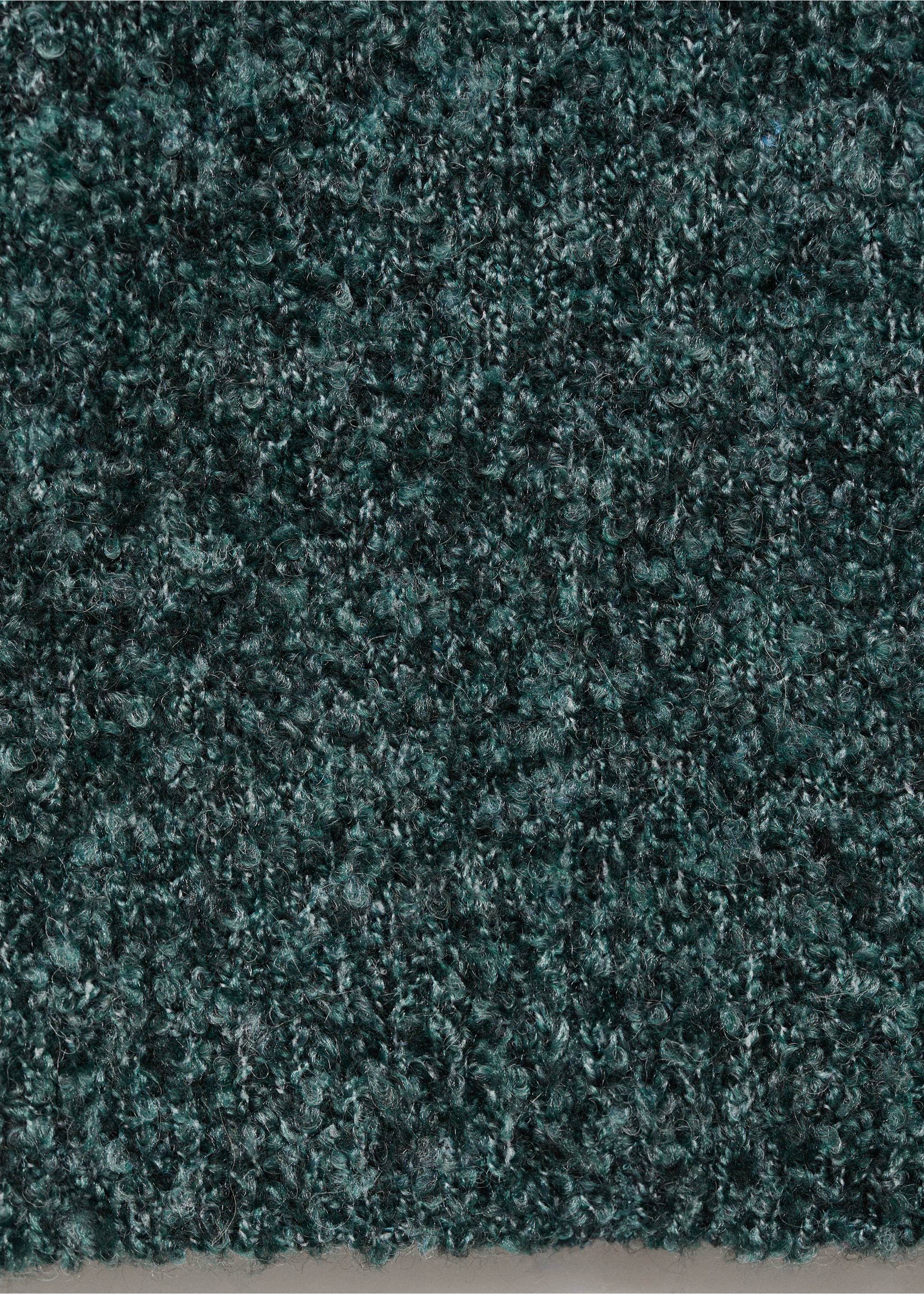 Chunky-knit sweater - Details of the article 0, Dark Green. Ref: 77077659-00.