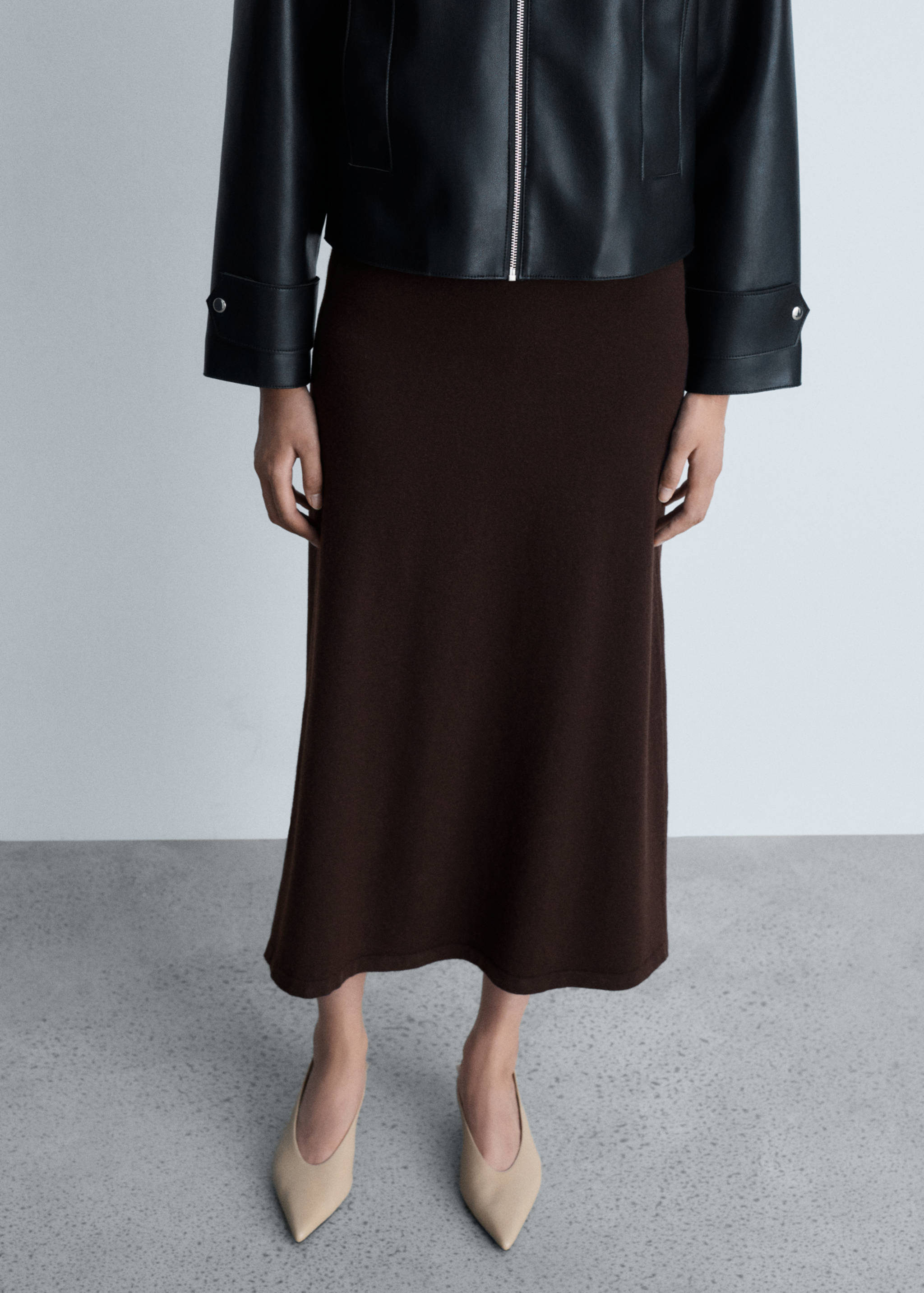 Gonna midi maglia - Piano medio