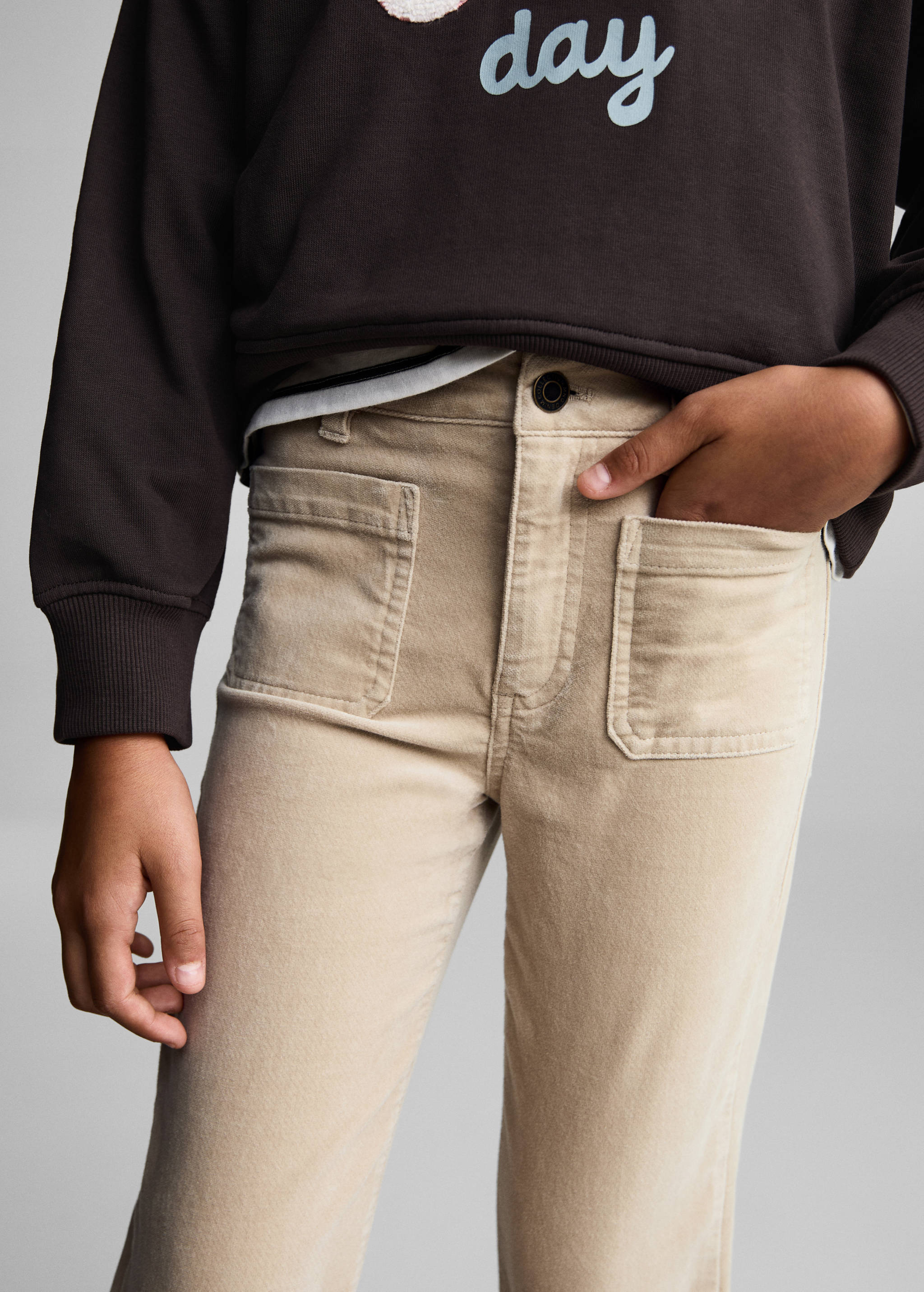 Παντελόνι velvet flare - Λεπτομέρεια του προϊόντος 6