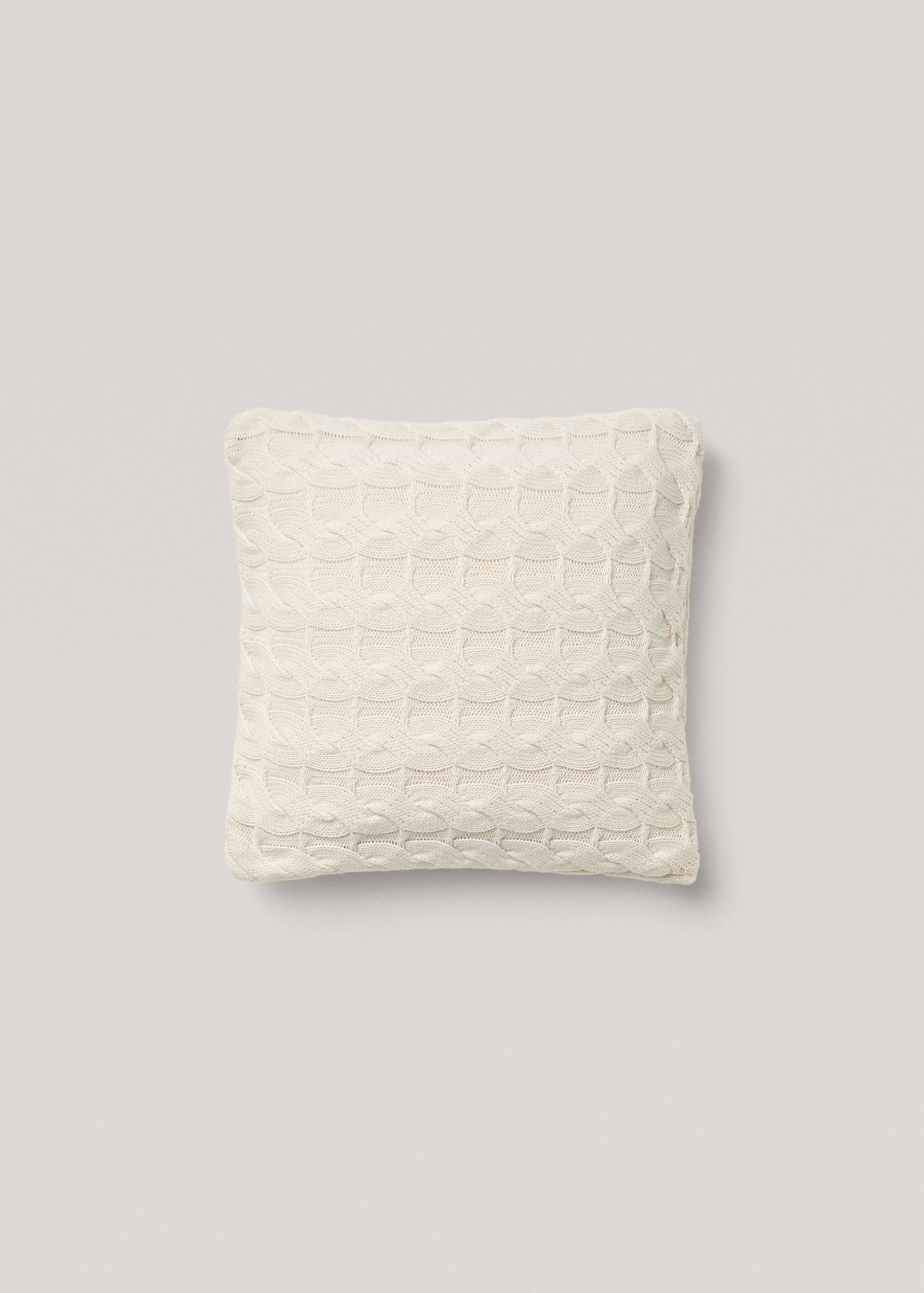 Housse de coussin 100 % coton maille torsadée 45x45 cm - Article sans modèle