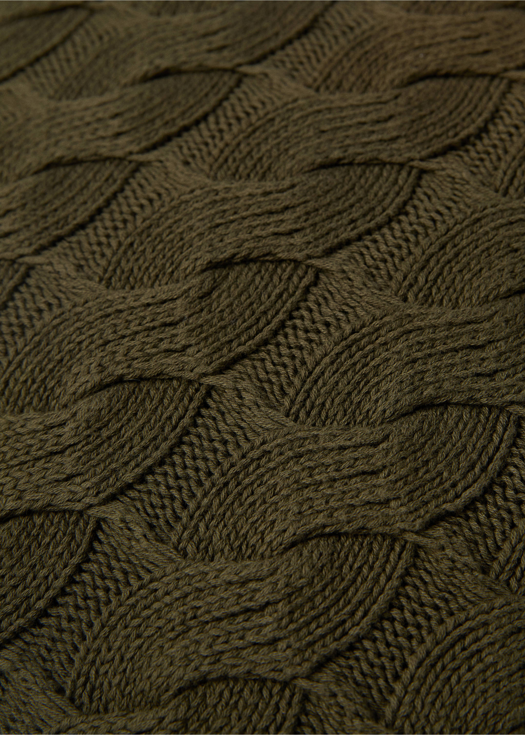 Housse de coussin 100 % coton maille torsadée 45x45 cm - Détail de l'article 3, Vert. Ref: 77077670-00.