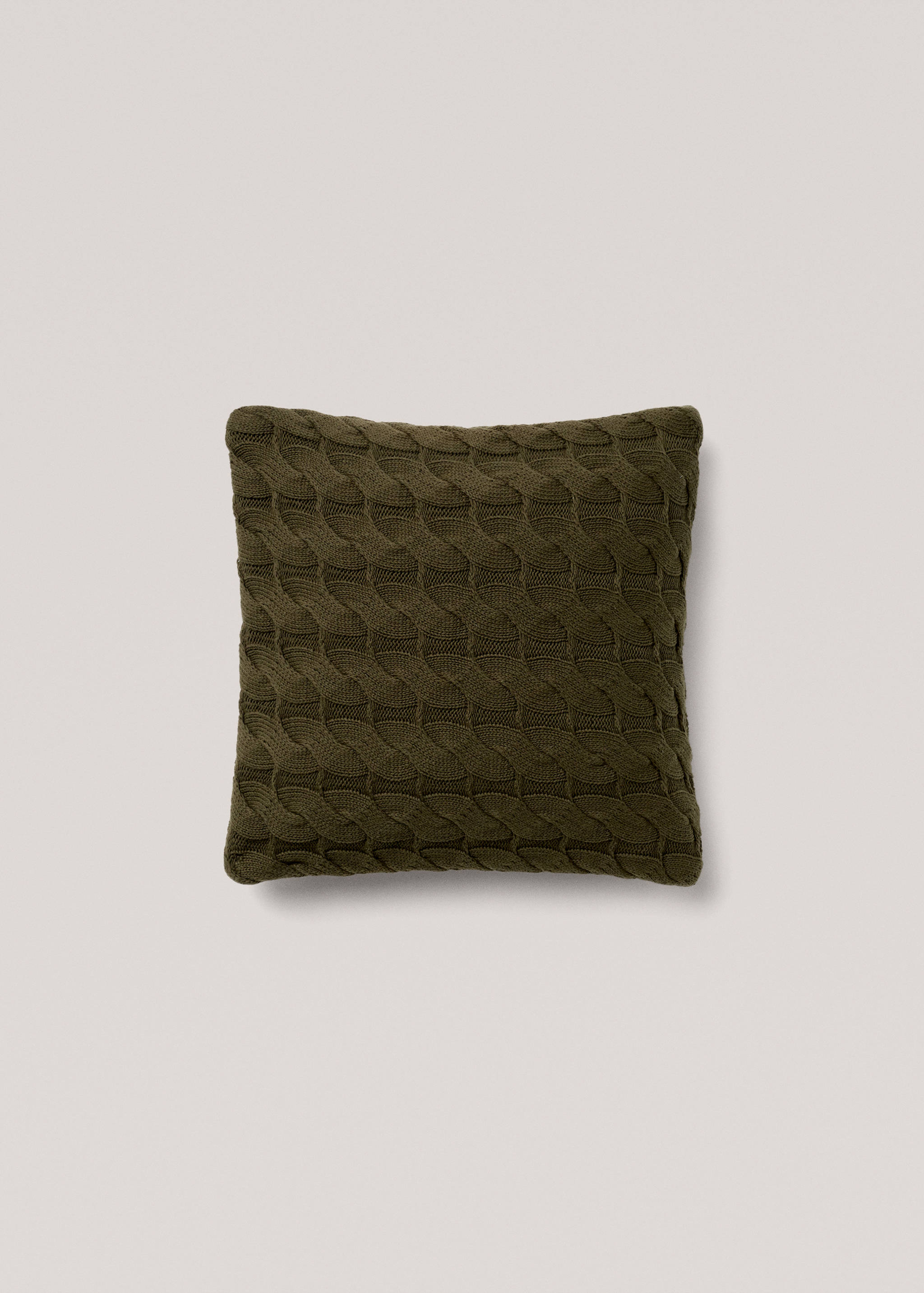 Housse de coussin 100 % coton maille torsadée 45x45 cm - Article sans modèle