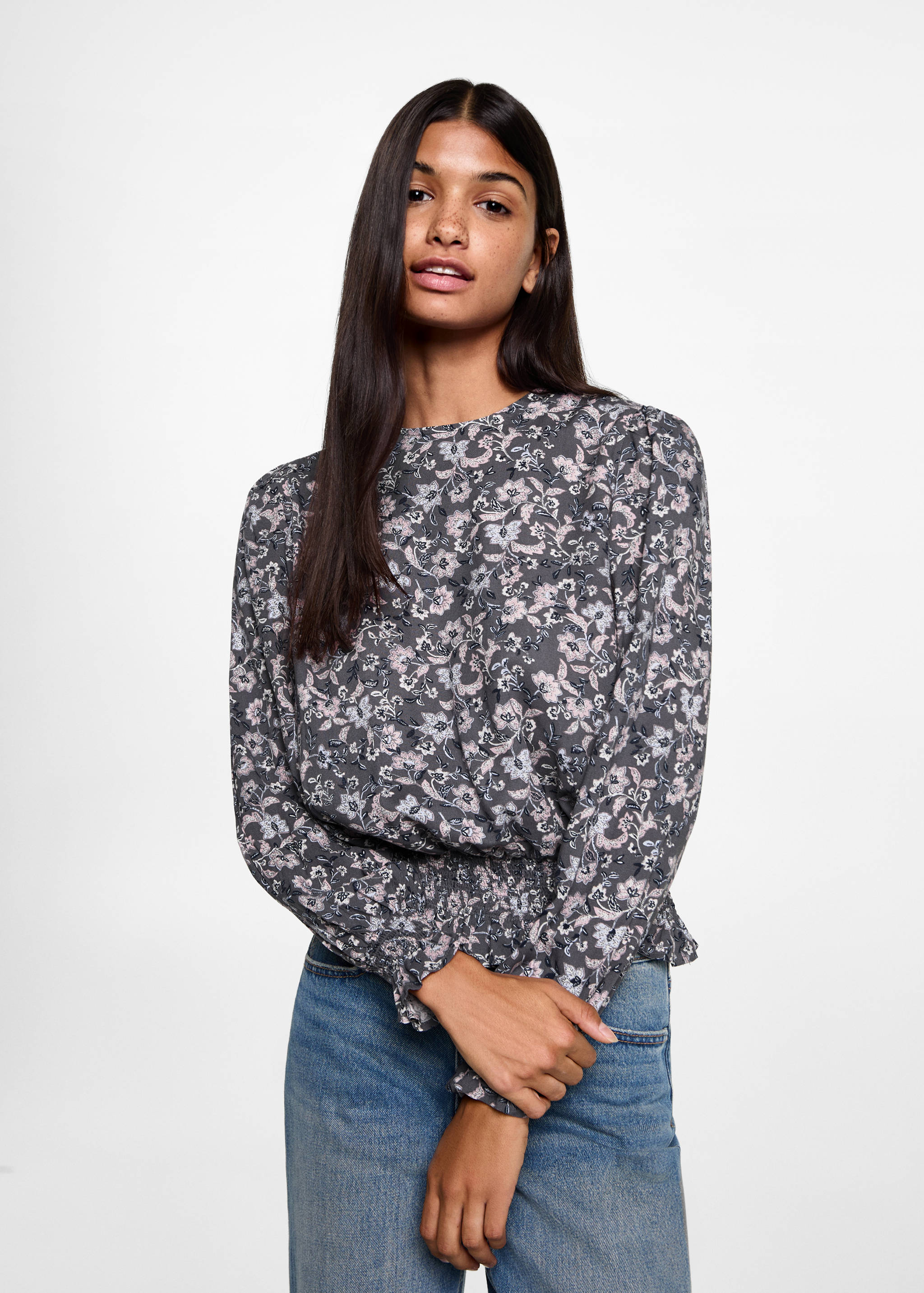 Virágos blúz - Felezősík