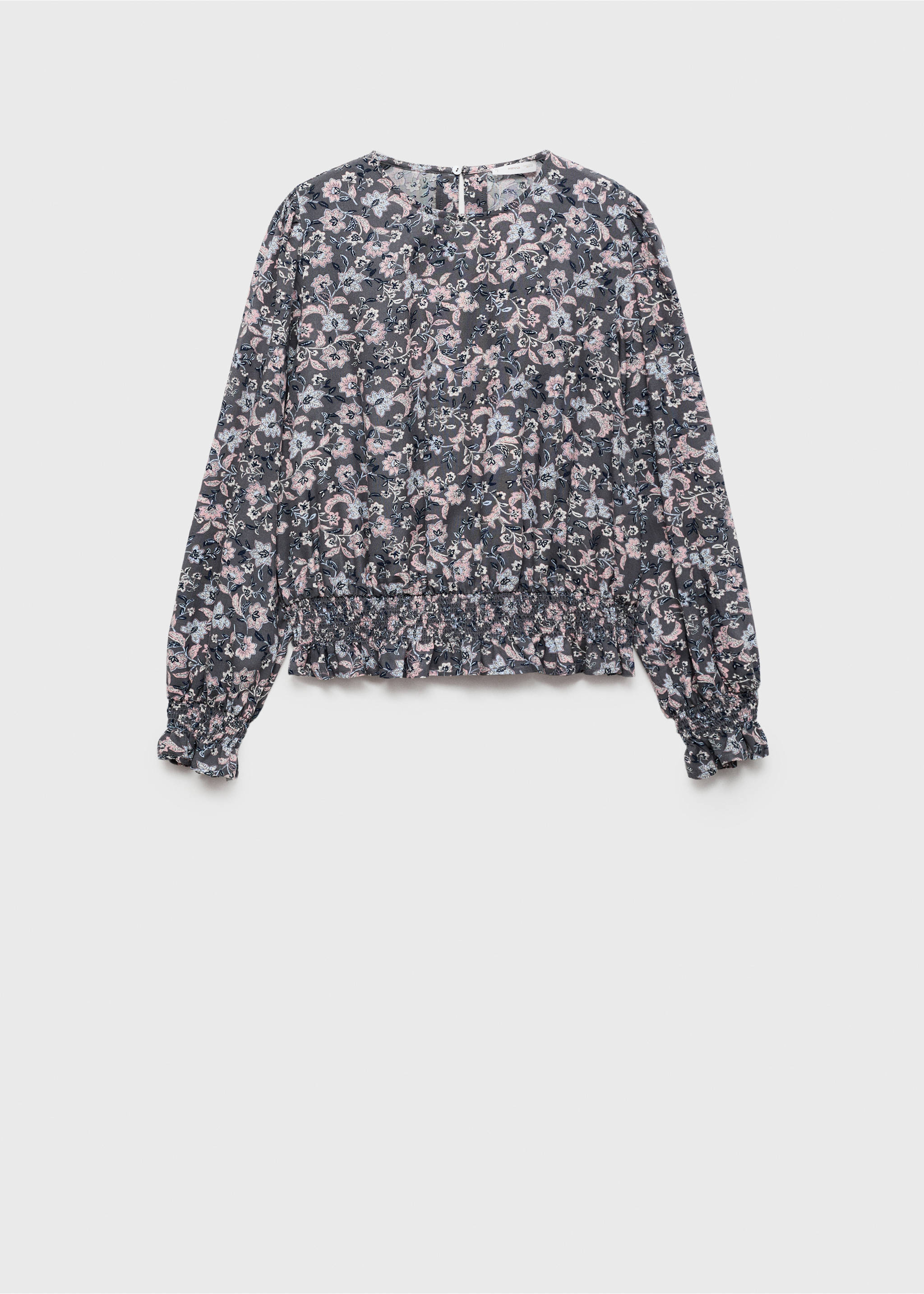 Bluzka w kwiaty - Artykuł bez modela/modelki, Różowy. Ref: 77077671-00.