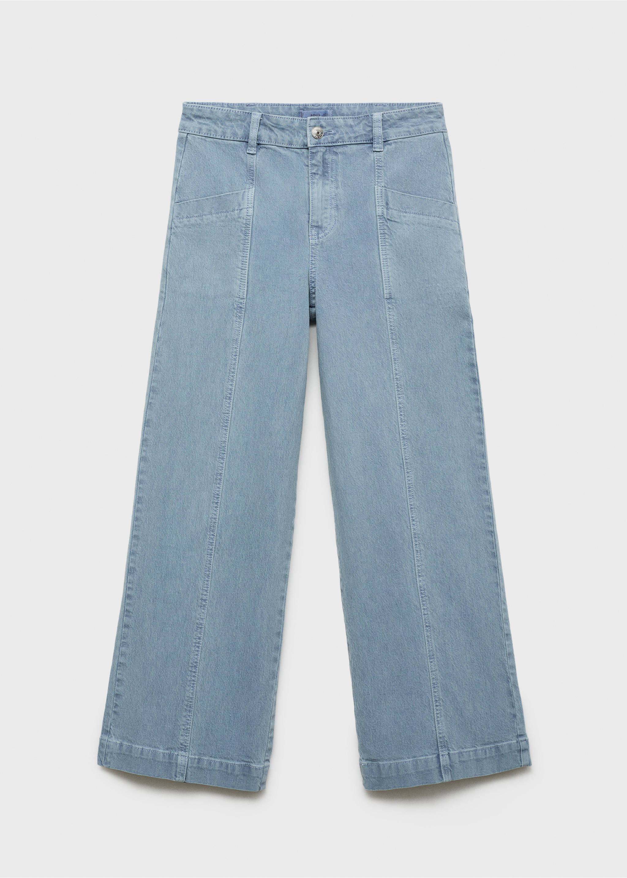 Culotte-Jeans mit Taschen - Artikel ohne Model, Blau. Ref: 77077672-00.