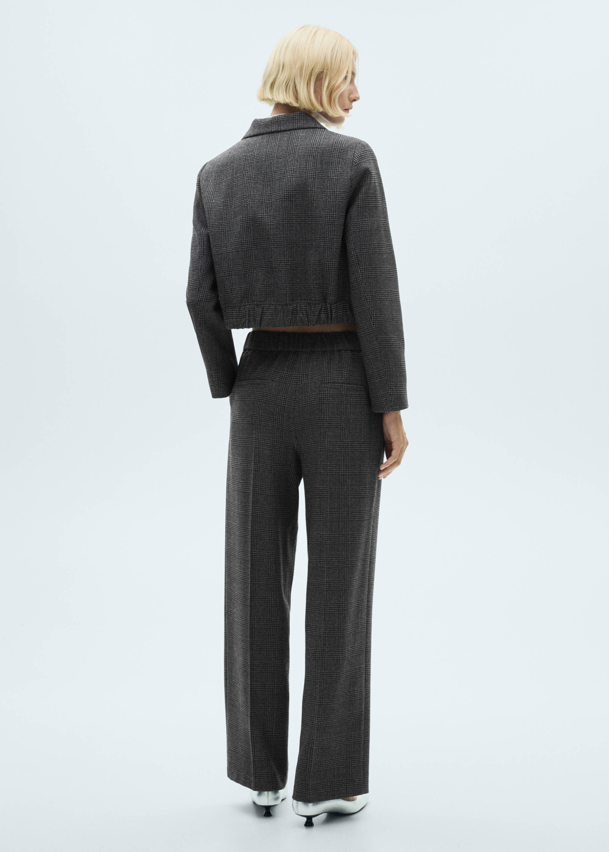 Tweed straight trousers - Reverse of the article