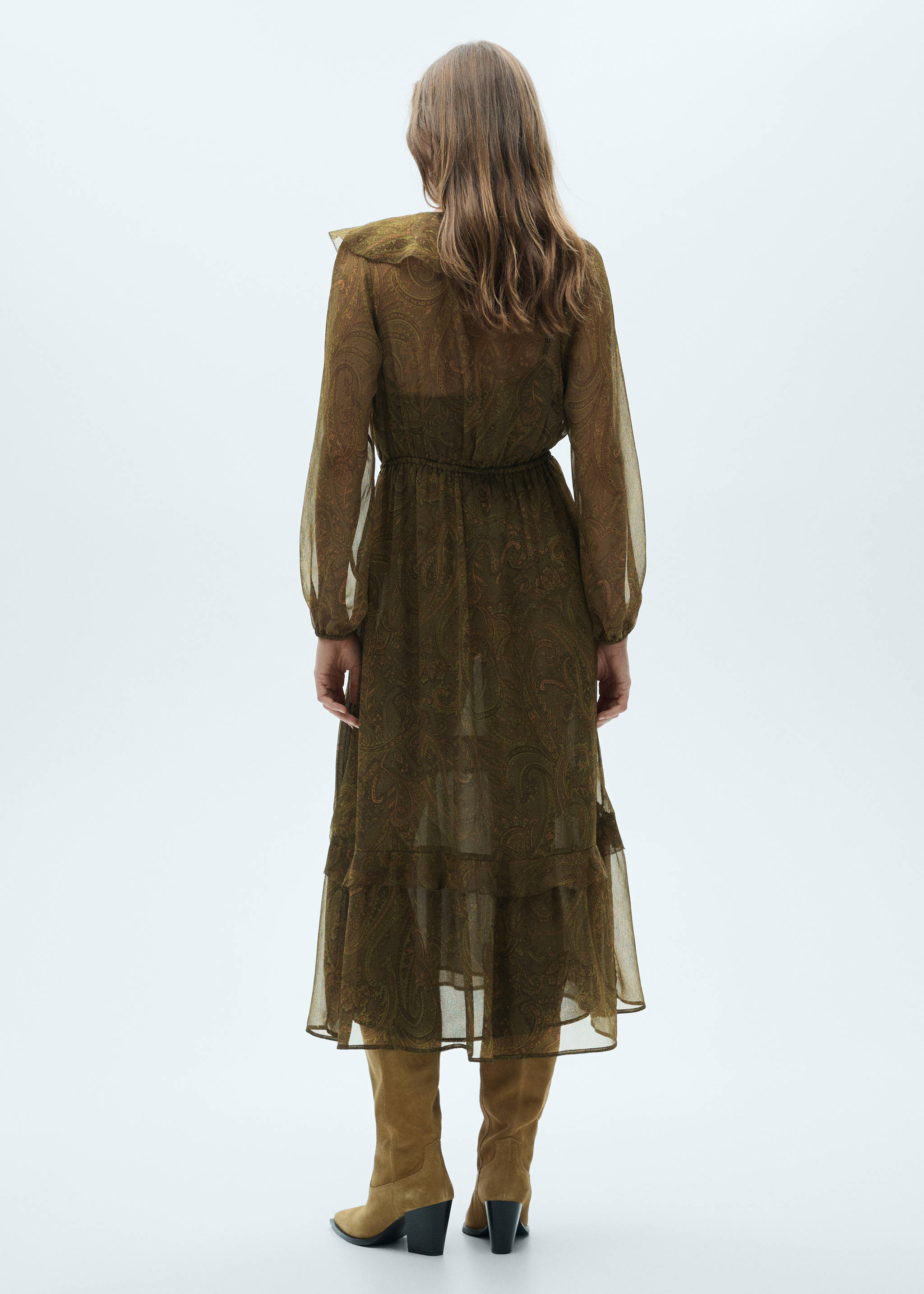 Robe en imprimé cachemire volant - Verso de l’article