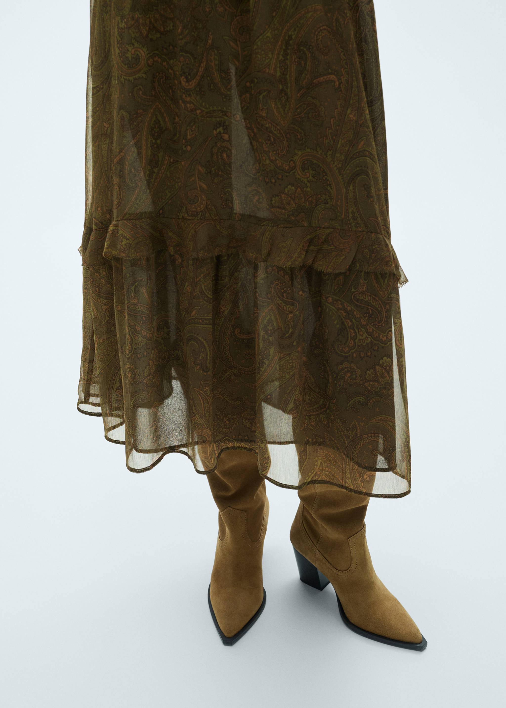 Robe en imprimé cachemire volant - Détail de l'article 3
