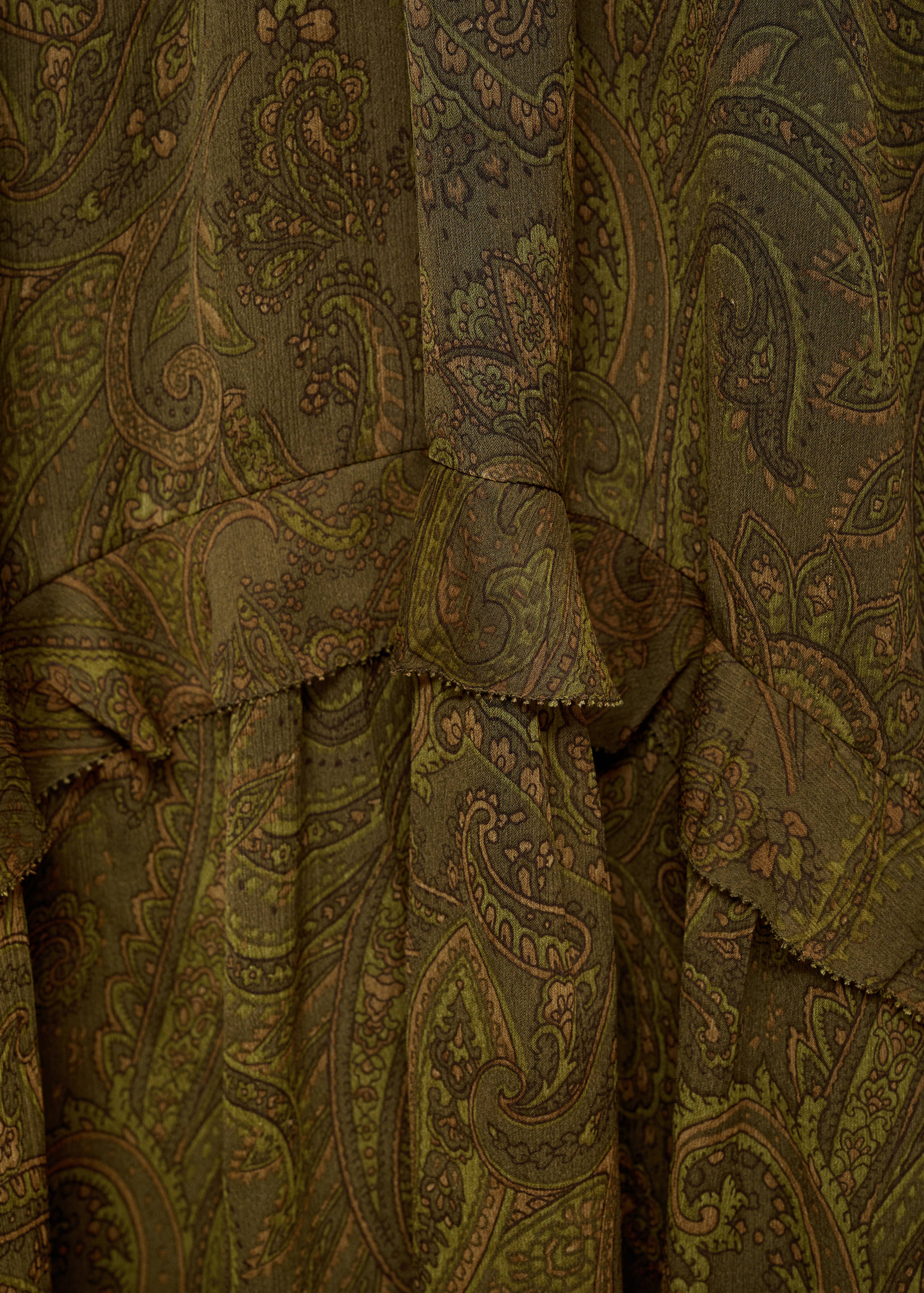 Robe en imprimé cachemire volant - Détail de l'article 0