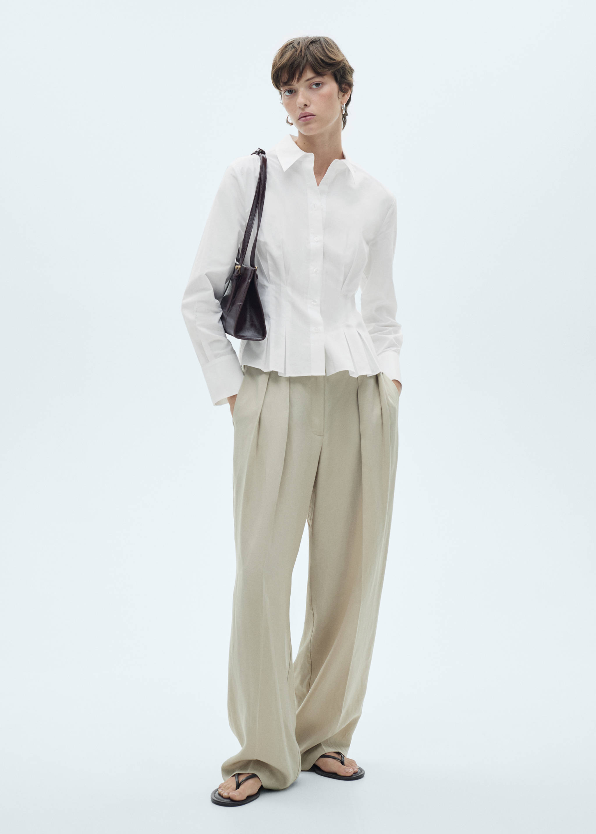 Lyocell cotton blend shirt - General plane