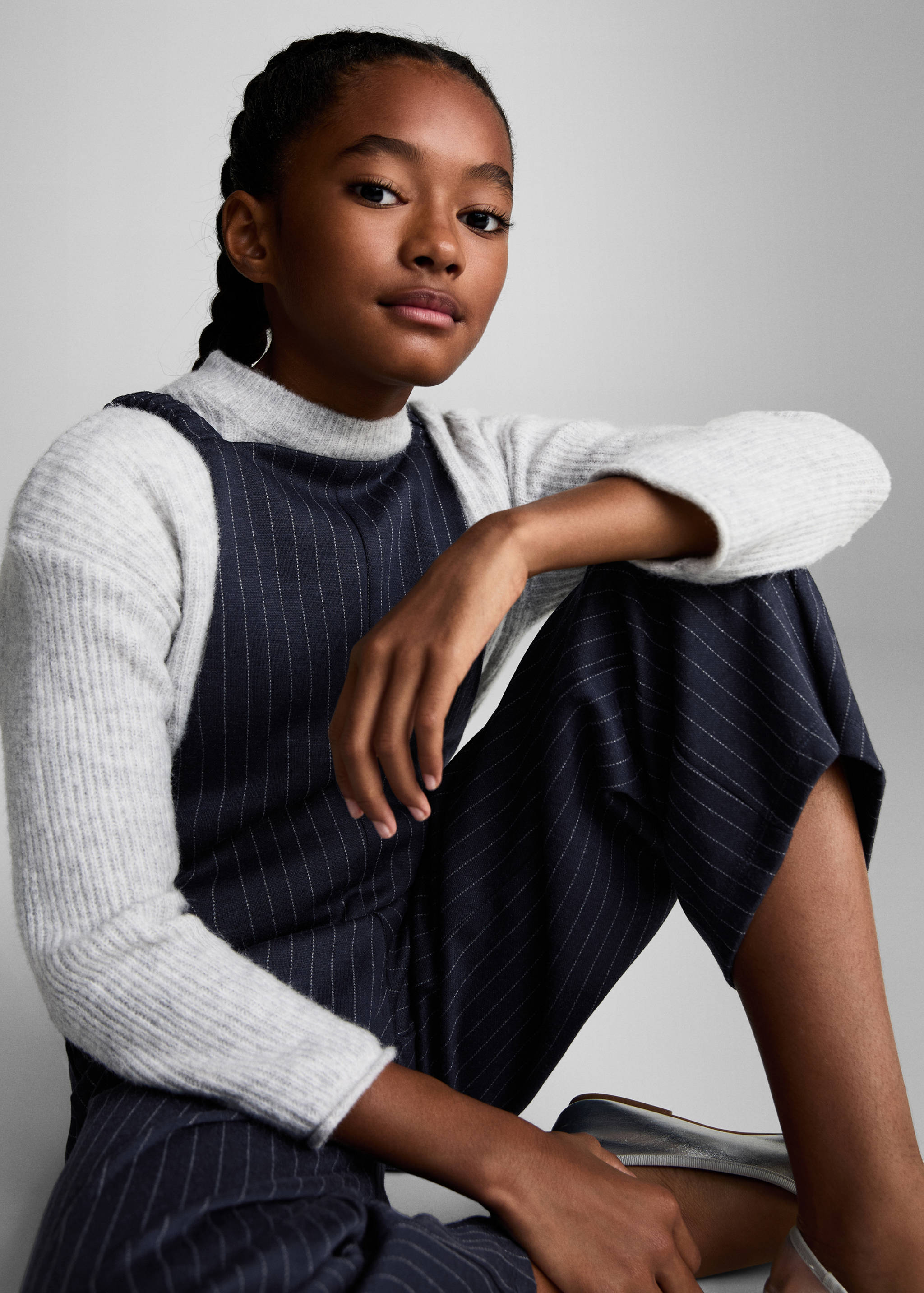 Gestreifter Jumpsuit - Mittlere Ansicht