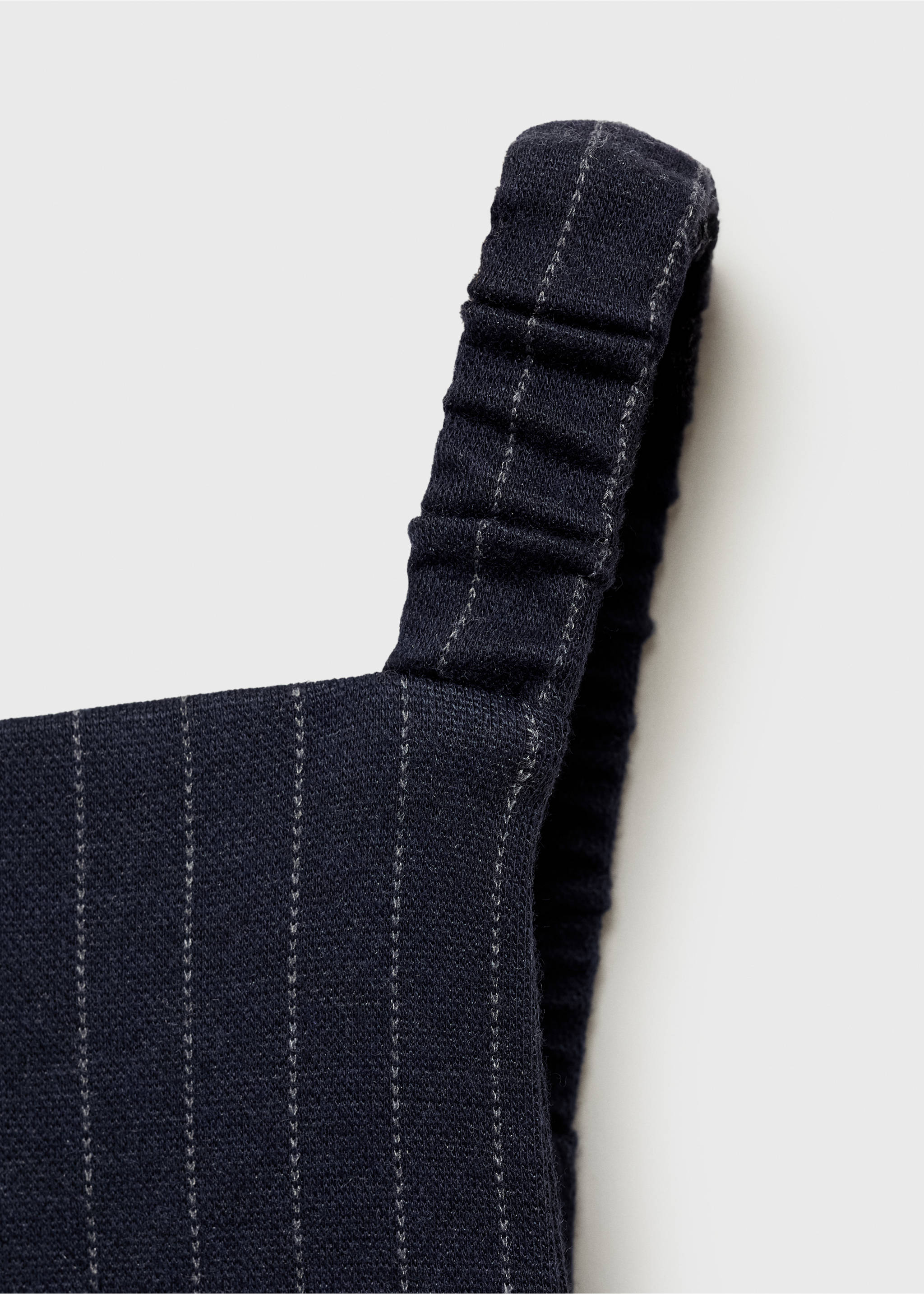 Gestreifter Jumpsuit - Detail des Artikels 8, Dunkles Marineblau. Ref: 77077688-00.