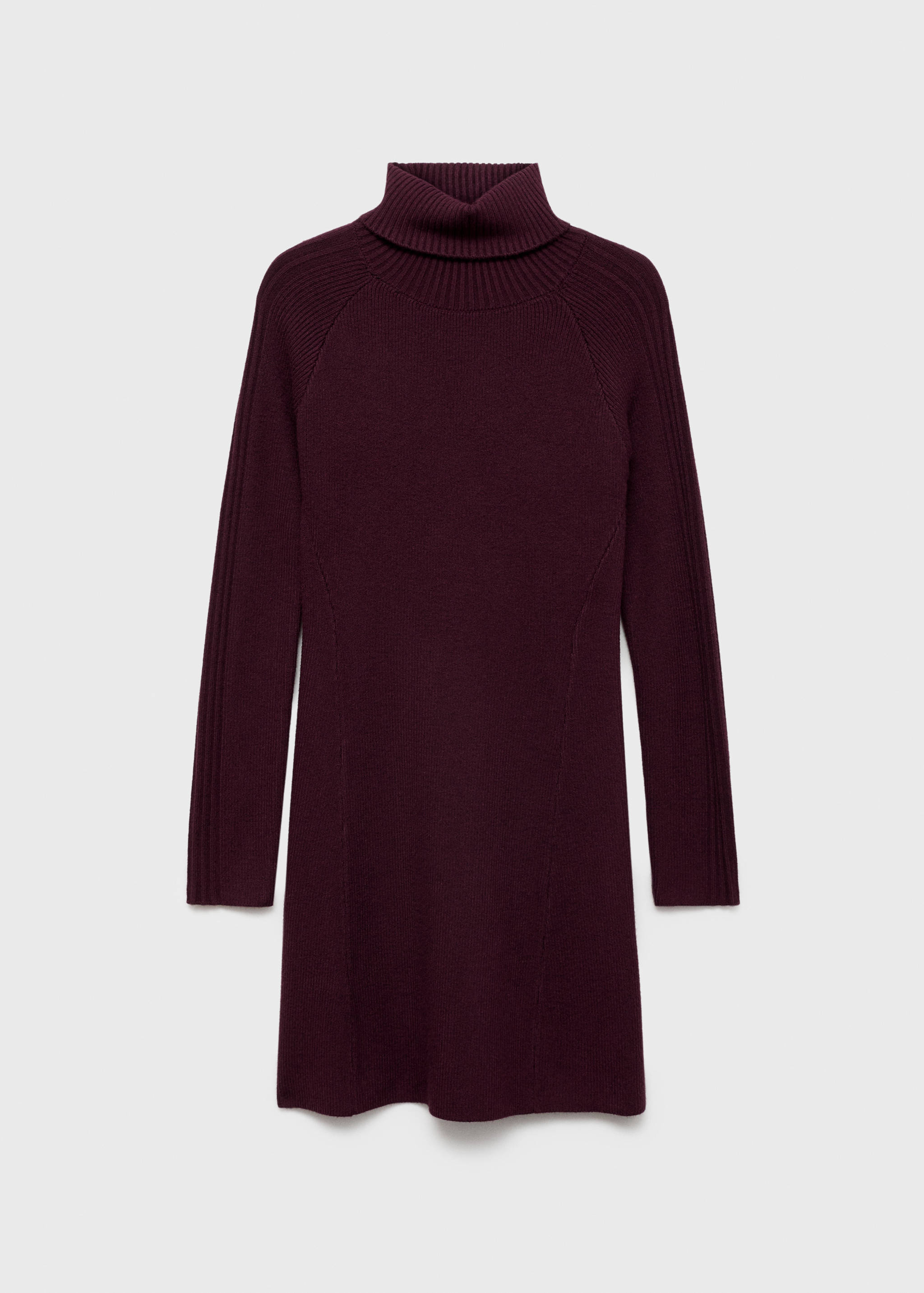 Kurzes Strickkleid mit weitem Rollkragen - Artikel ohne Model