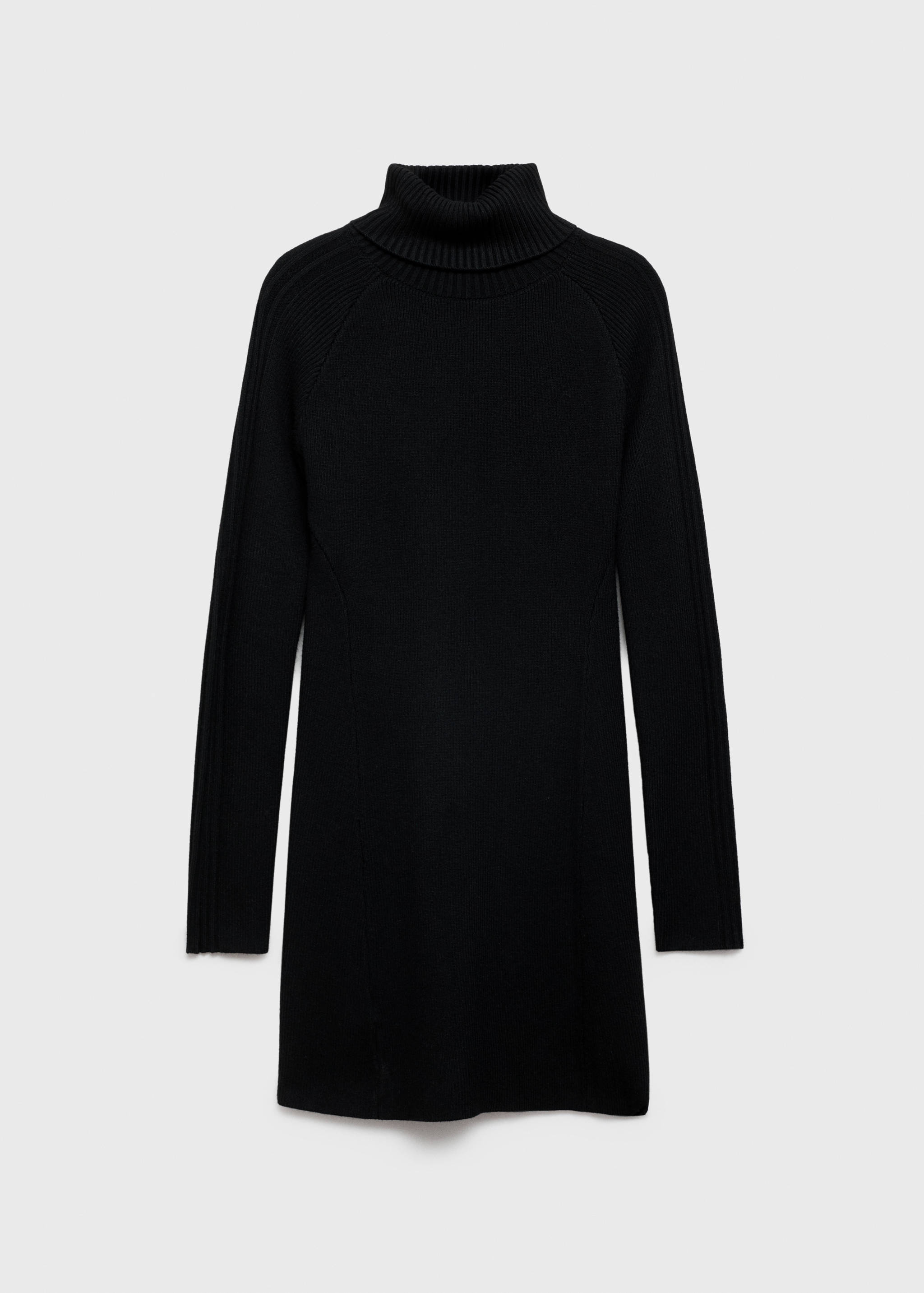 Kurzes Strickkleid mit weitem Rollkragen - Artikel ohne Model