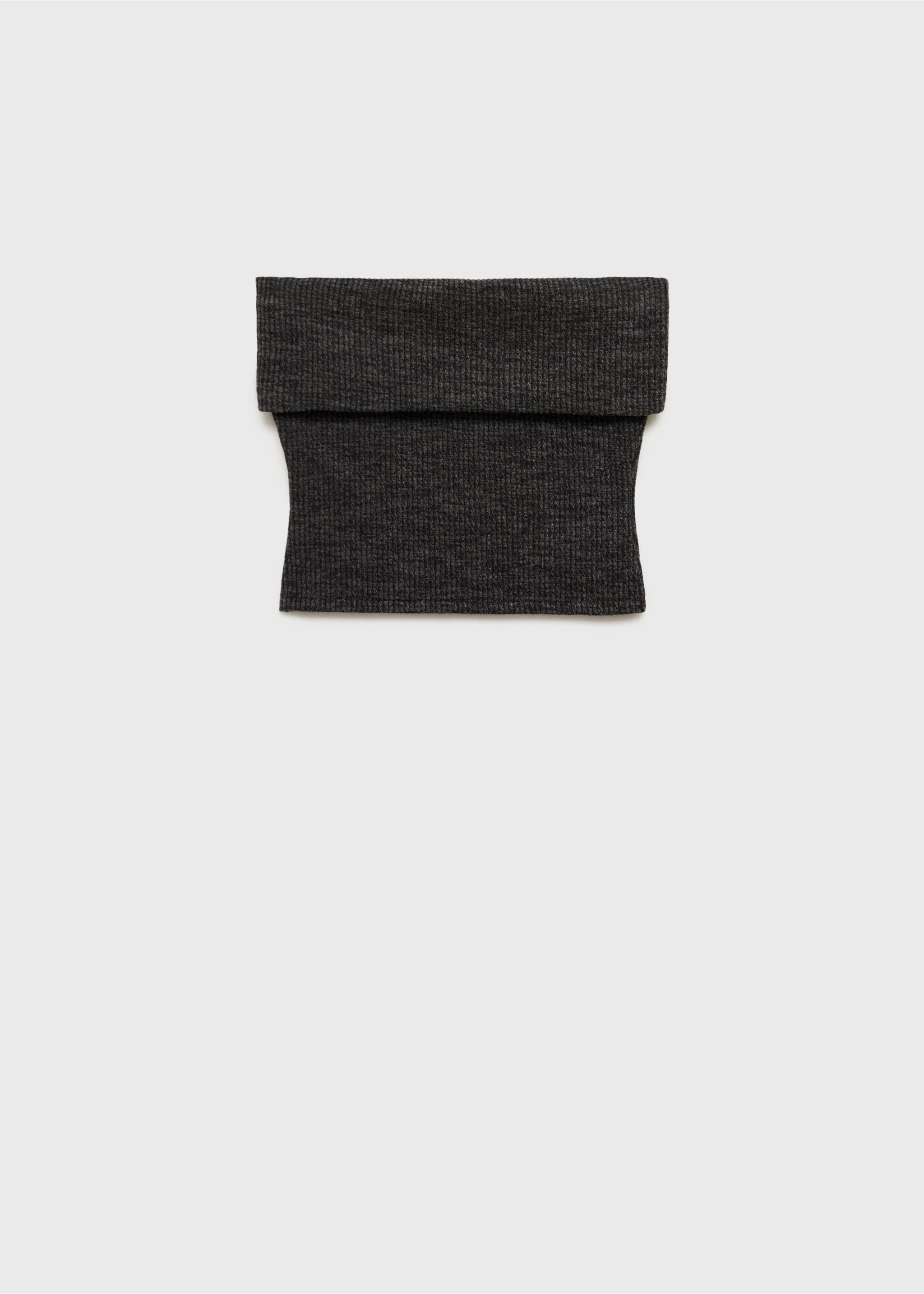 Top encolure retournée - Article sans modèle, Gris. Ref: 77077691-00.