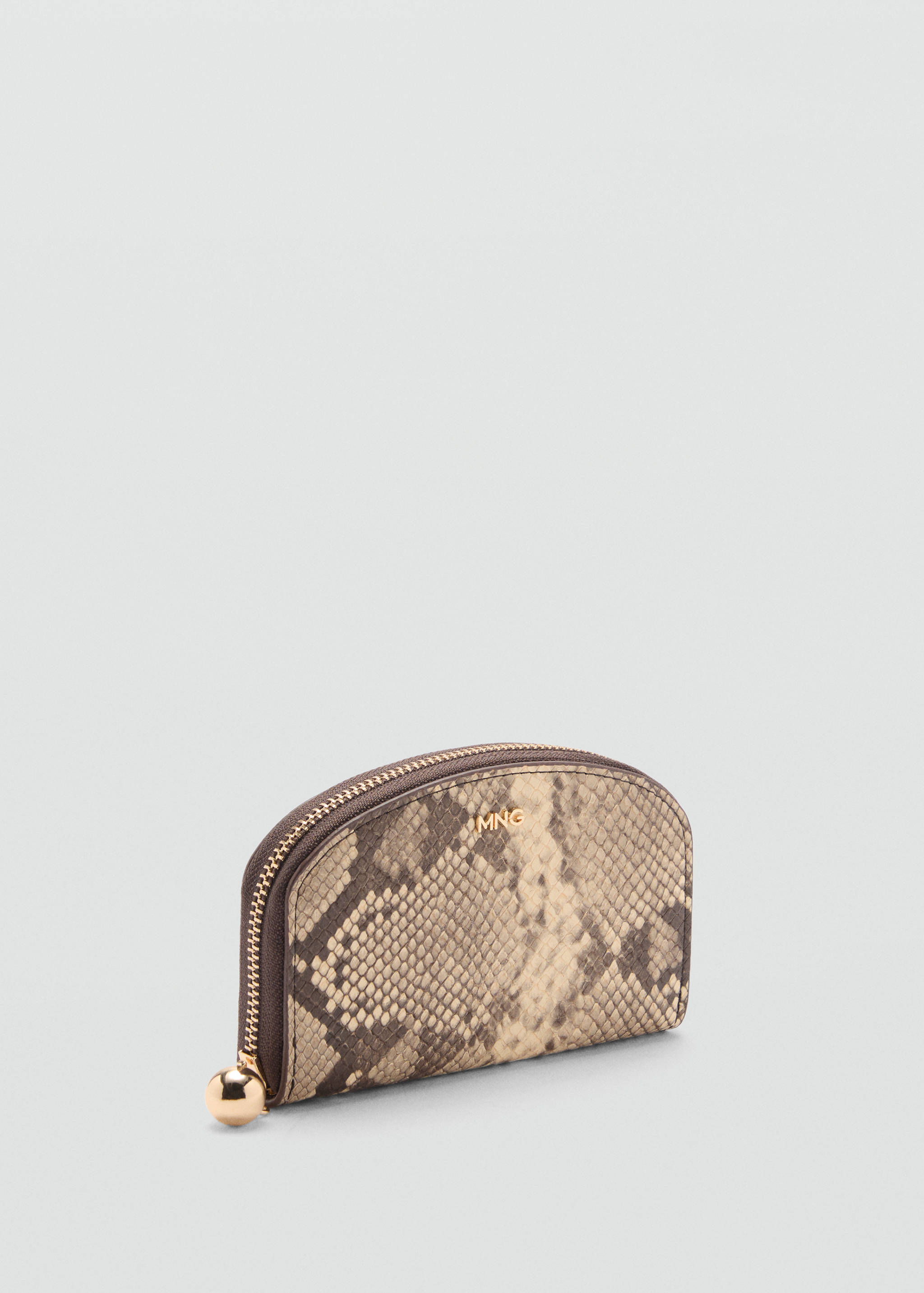 Faux-leather wallet - Medium plane