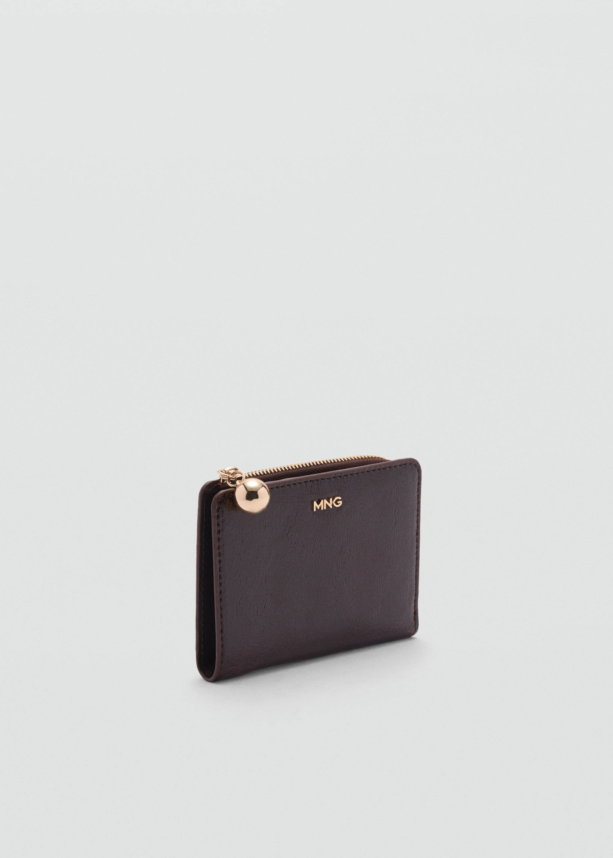 Faux-leather wallet - Medium plane