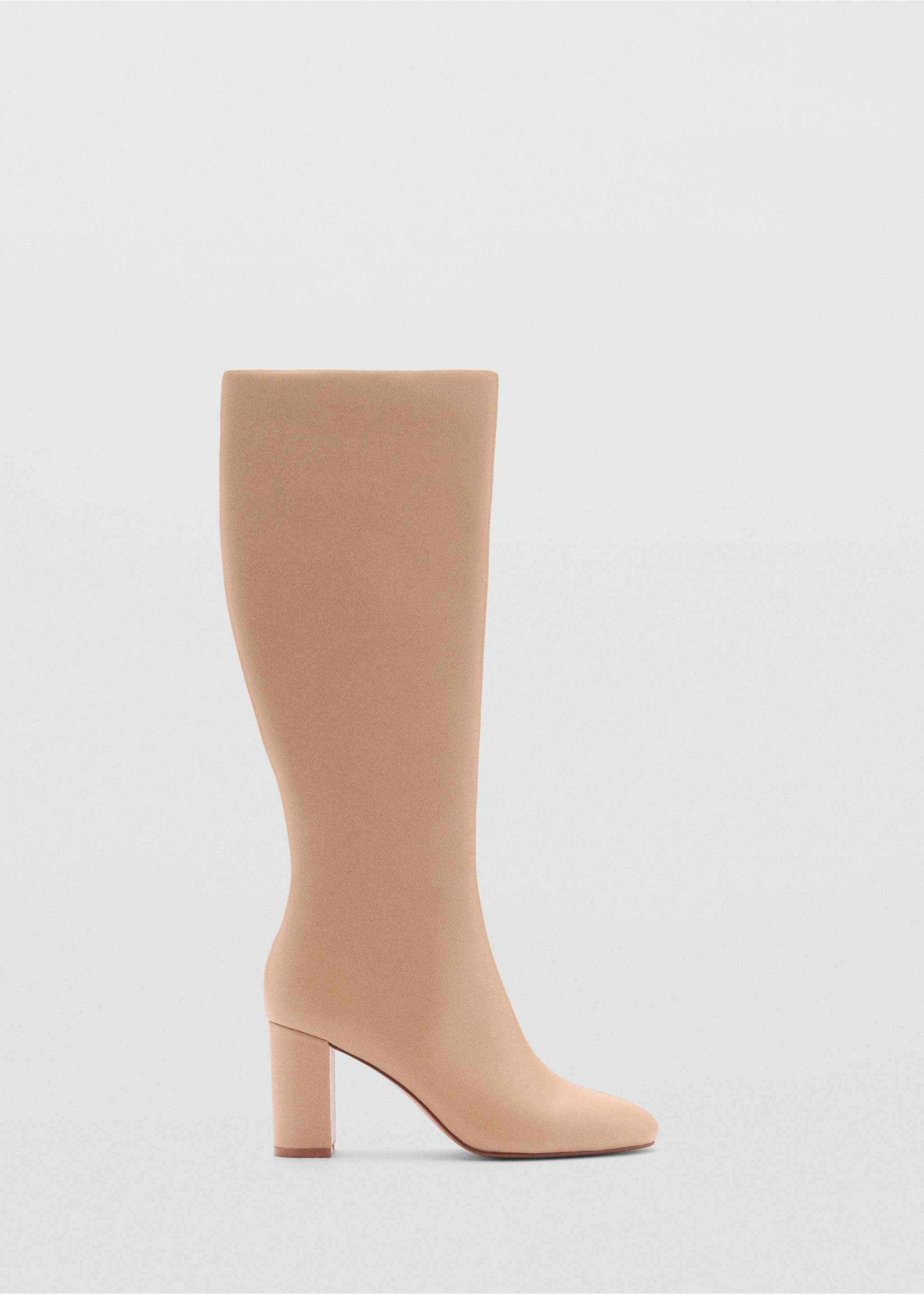 Bota piel caña alta - Artículo sin modelo, Marrón medio. Ref: 77077694-00.