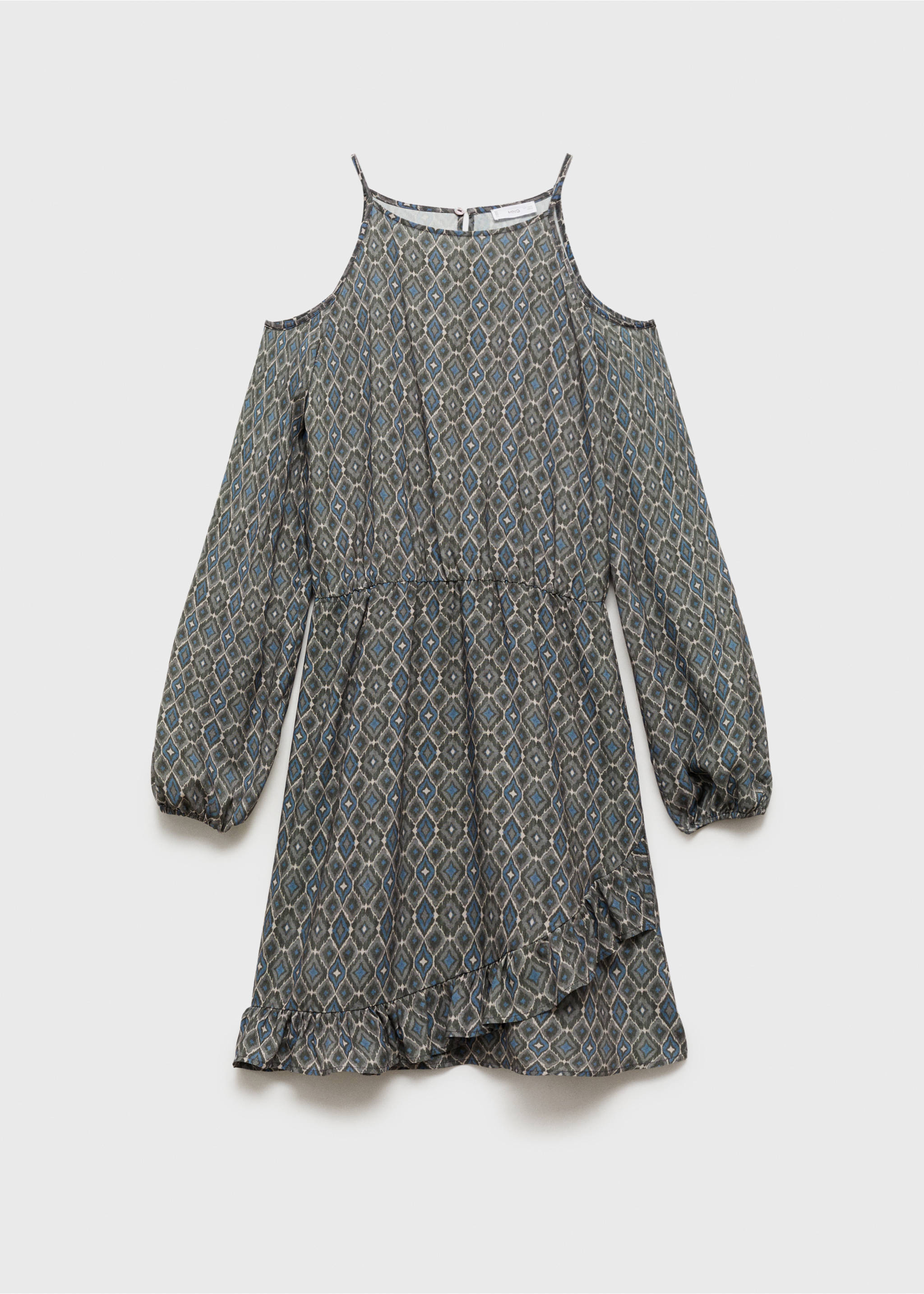 Krótka sukienka z odkrytymi ramionami - Artykuł bez modela/modelki, Khaki. Ref: 77077702-00.