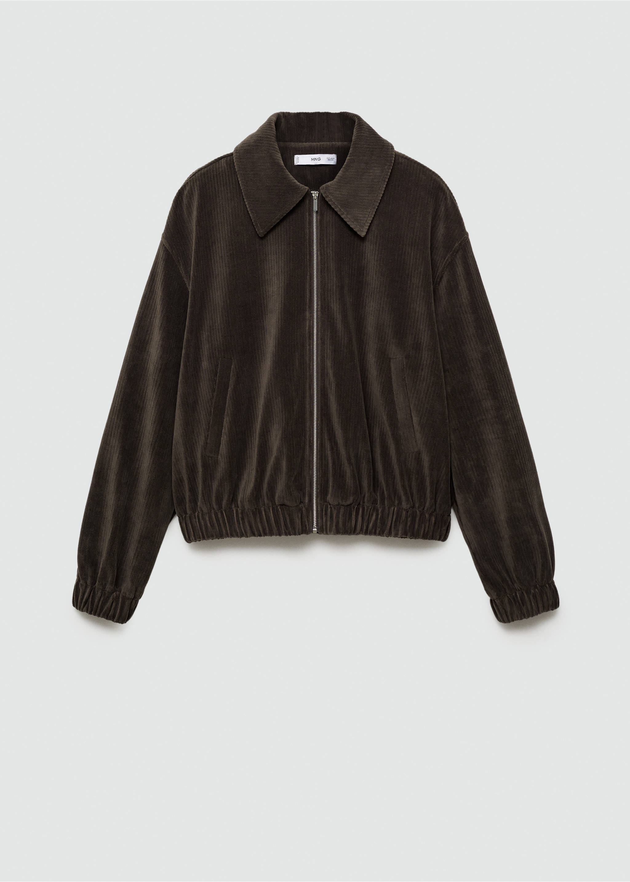 Corduroy bomber jacket - Article without model, Khaki. Ref: 77077705-00.