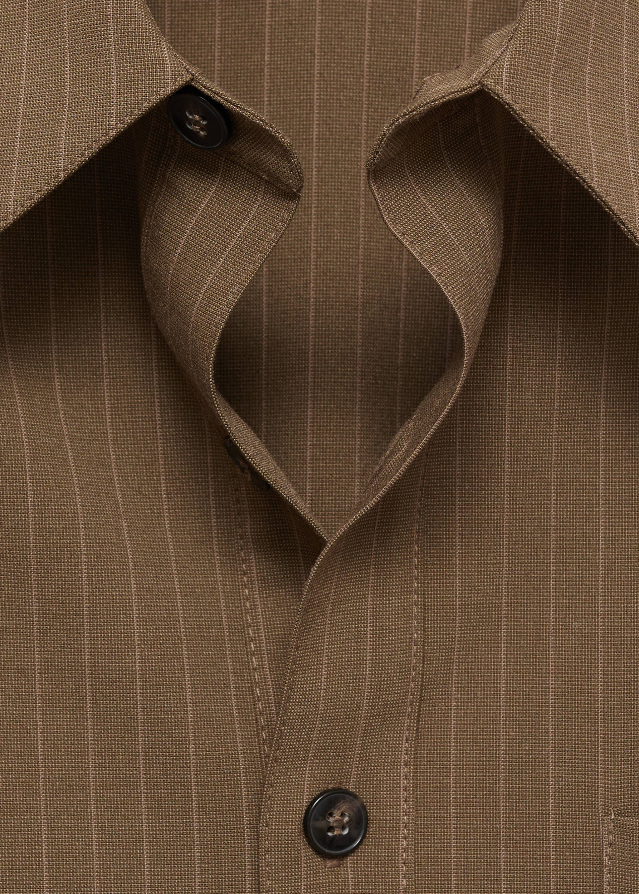 Pinstripe overshirt - Details of the article 8
