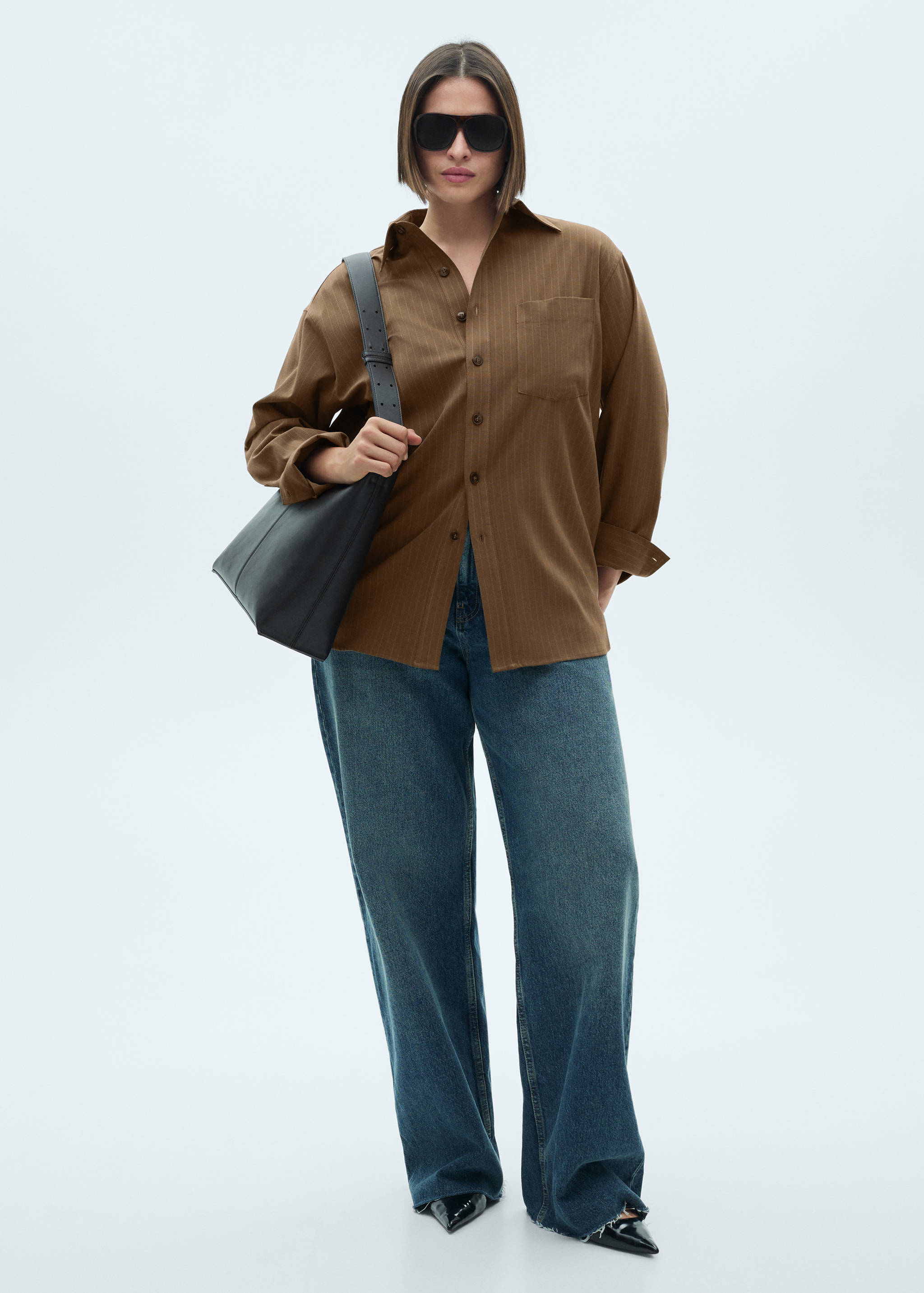 Pinstripe overshirt - Details of the article 3