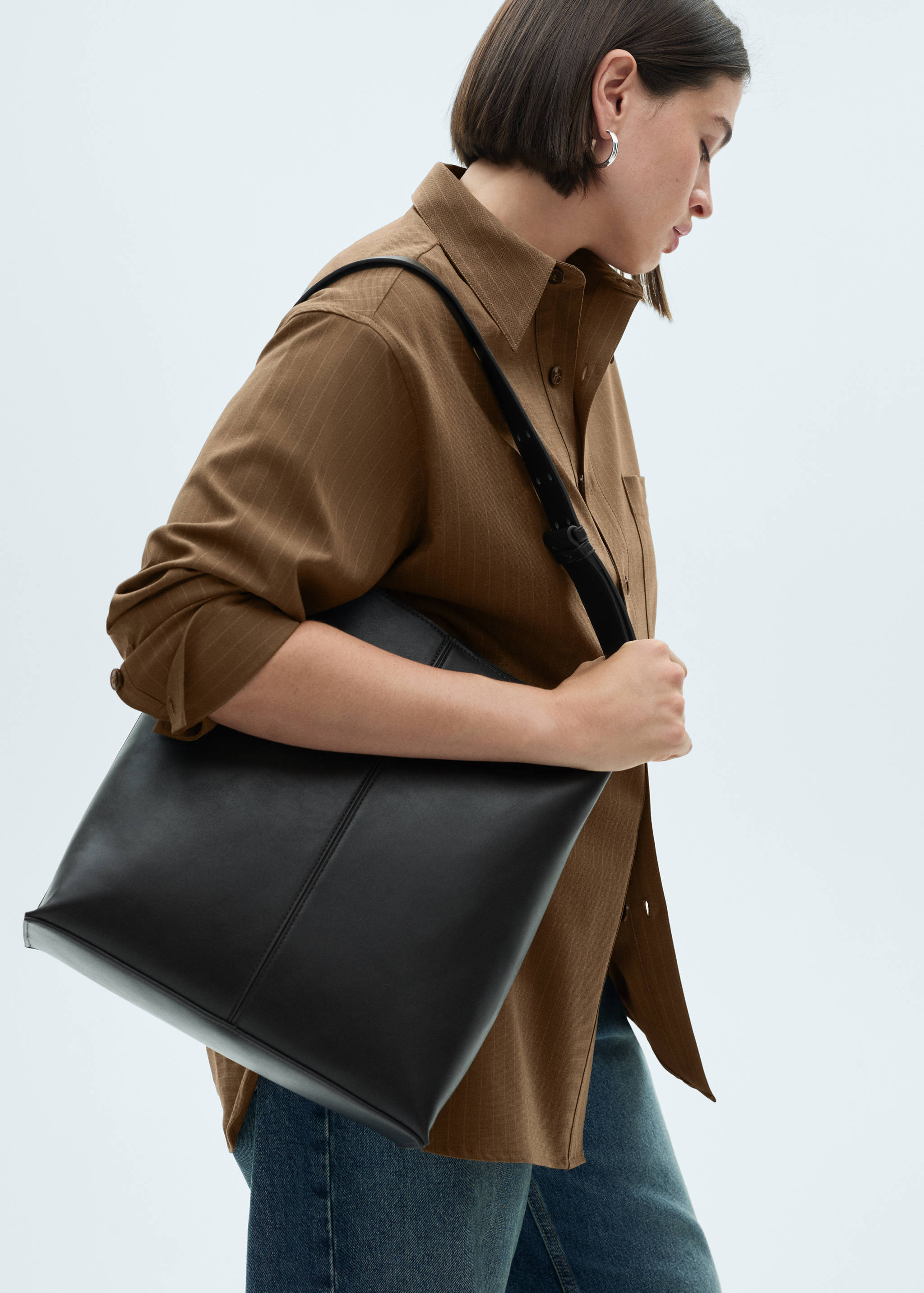 Pinstripe overshirt - Details of the article 5