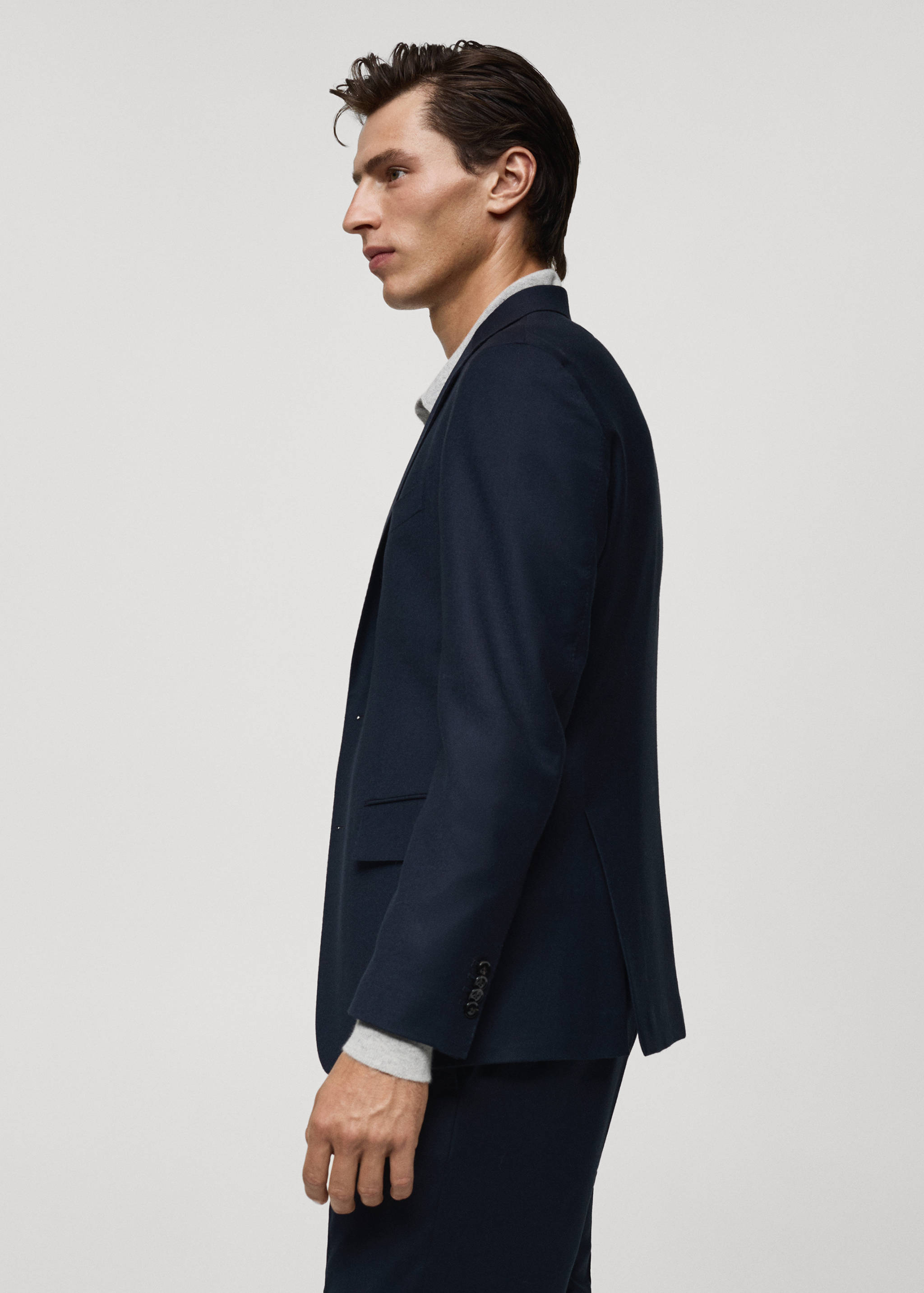 Flanell öltönyzakó 100% olasz gyapjúból - A termék adatai 6