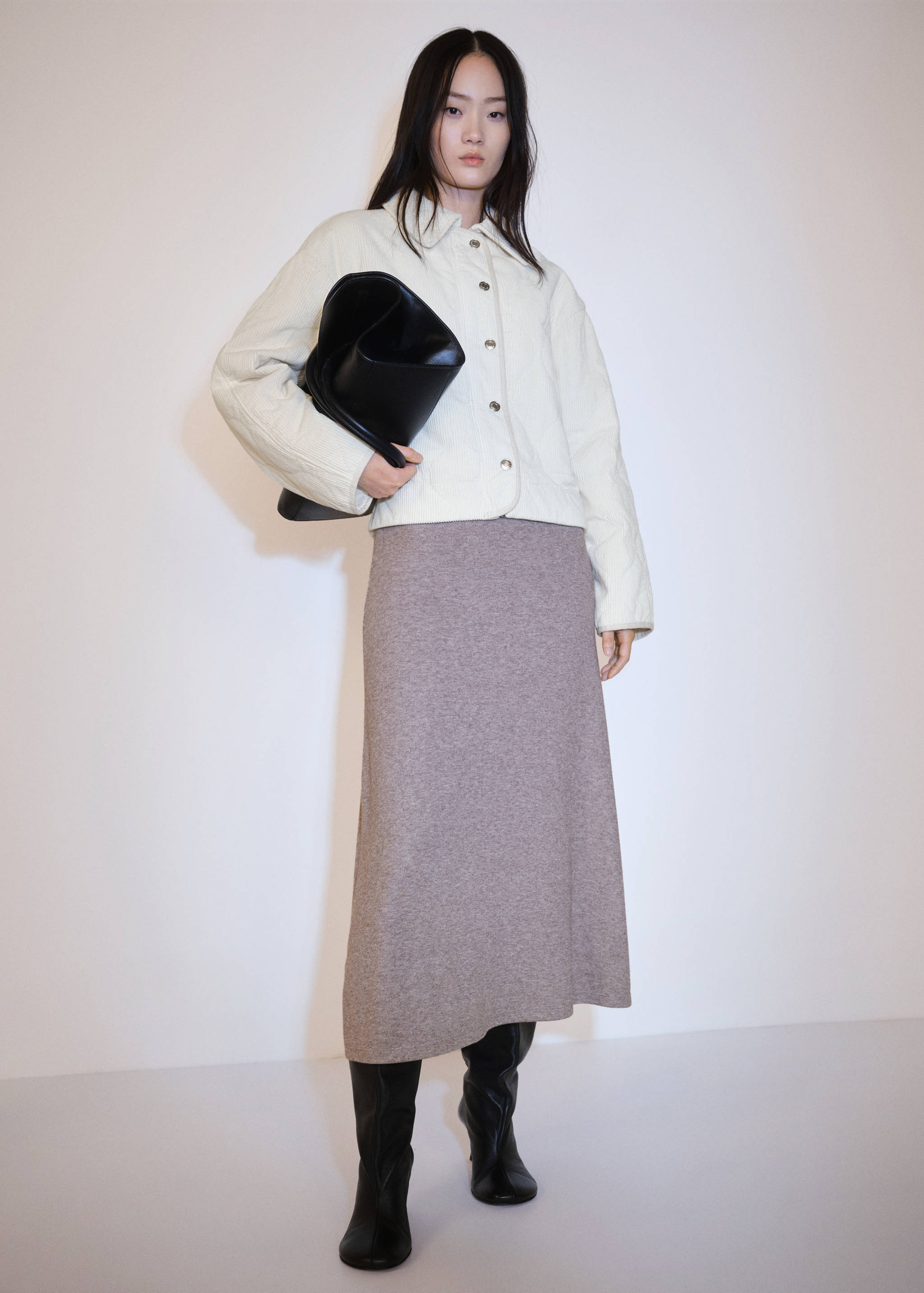 Quilted corduroy jacket - General plane