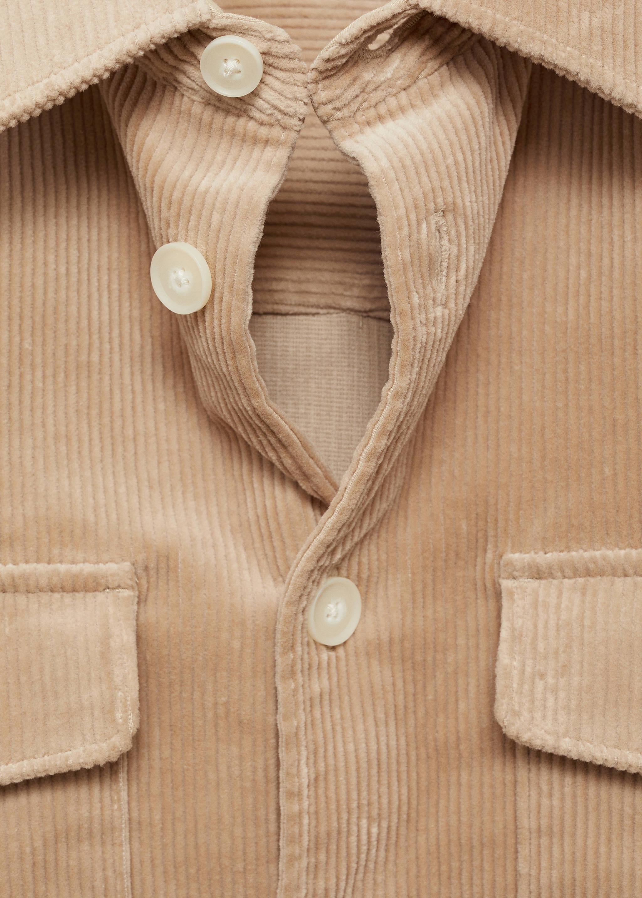 Corduroy overshirt with pockets - Details of the article 8