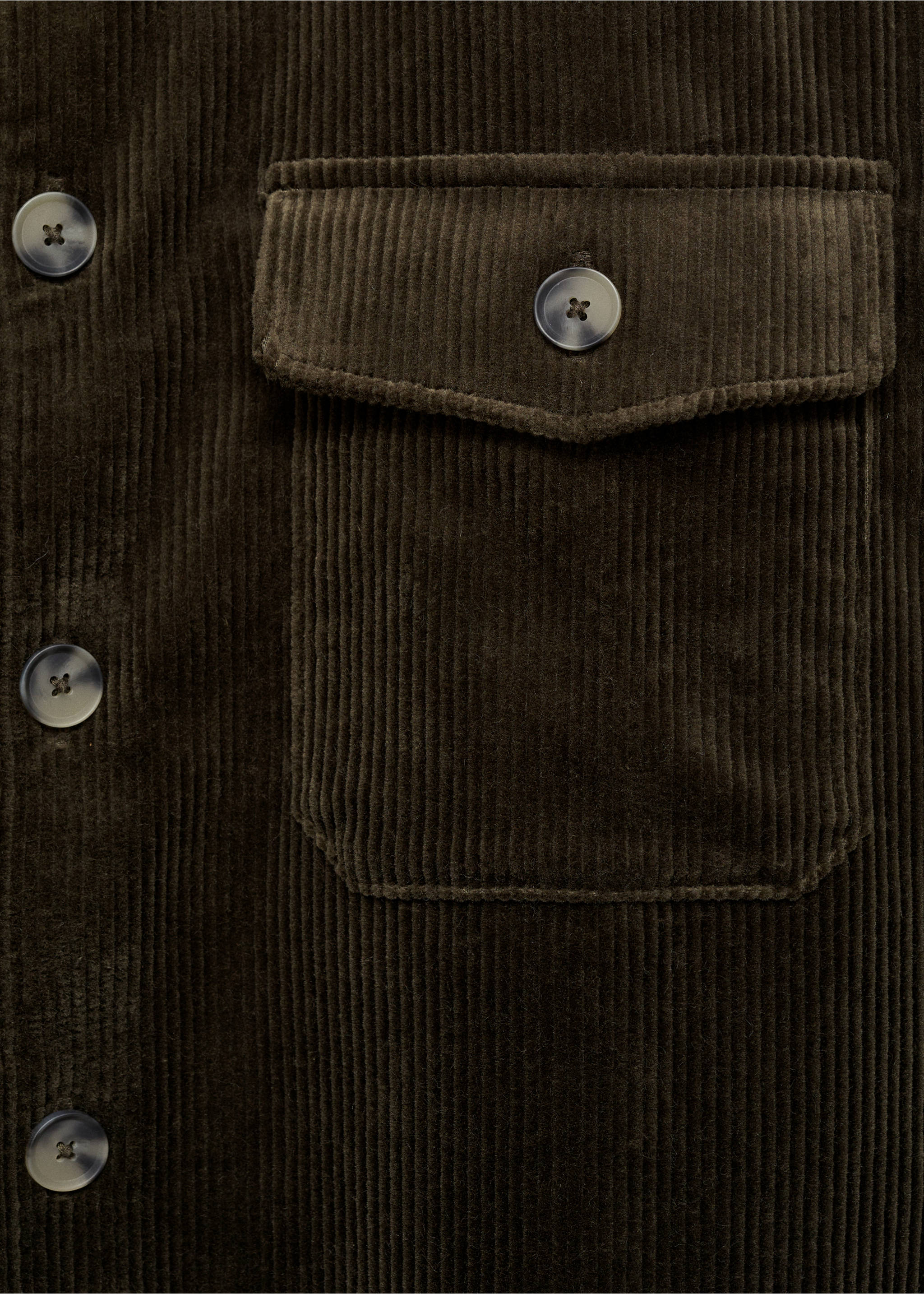 Sobrecamisa pana butxaques - Detall de l'article 0, Caqui. Ref: 77077921-00.