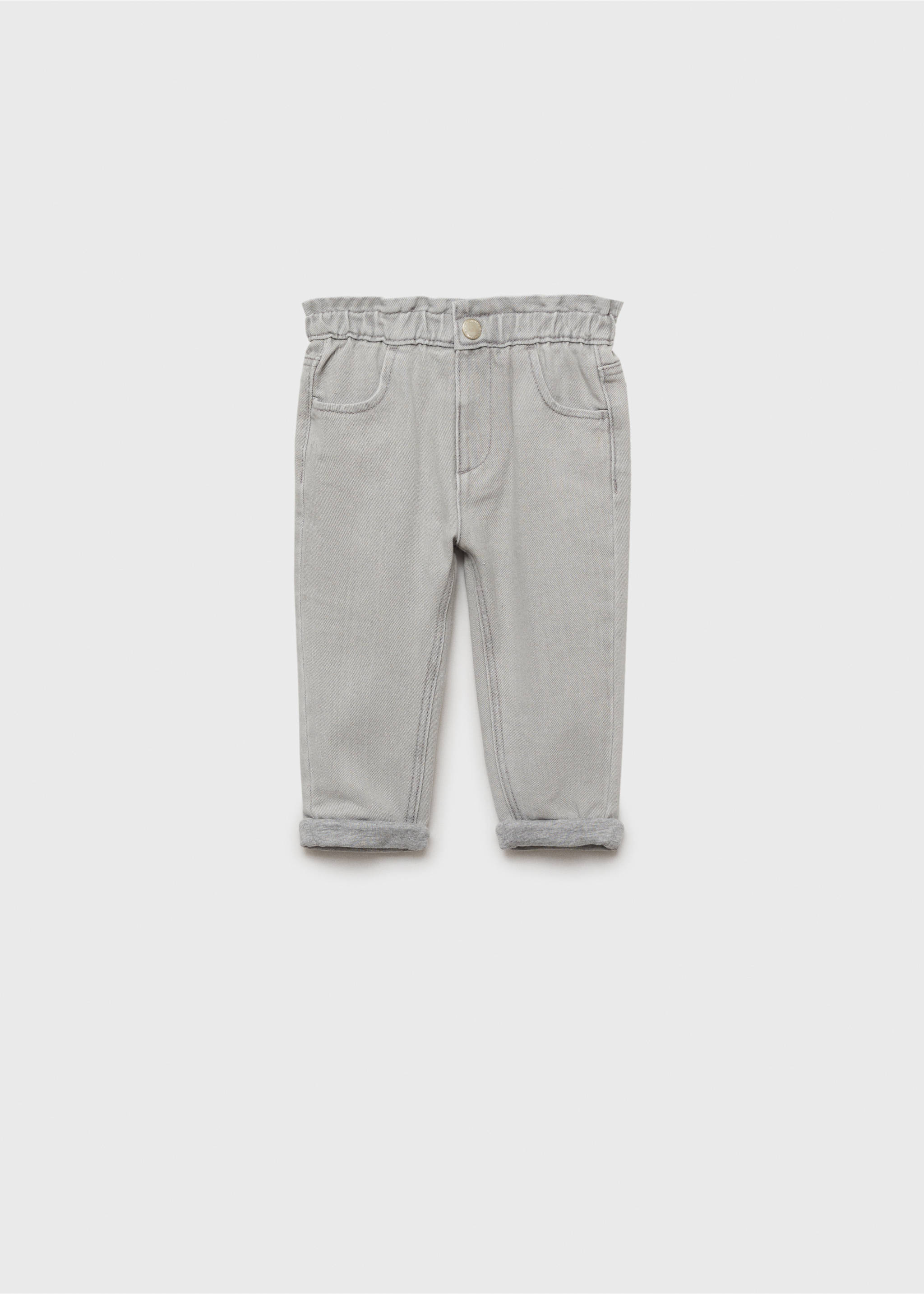 Jeans paperbag inner lining - Article without model, Denim Grey. Ref: 77077926-00.