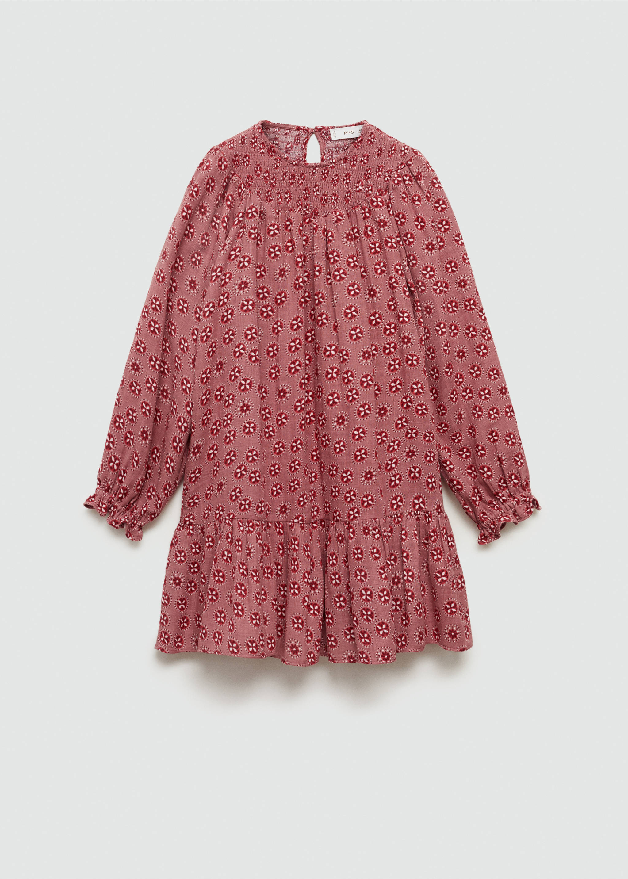 Flowers cotton dress - Article without model, Pink. Ref: 77077927-00.