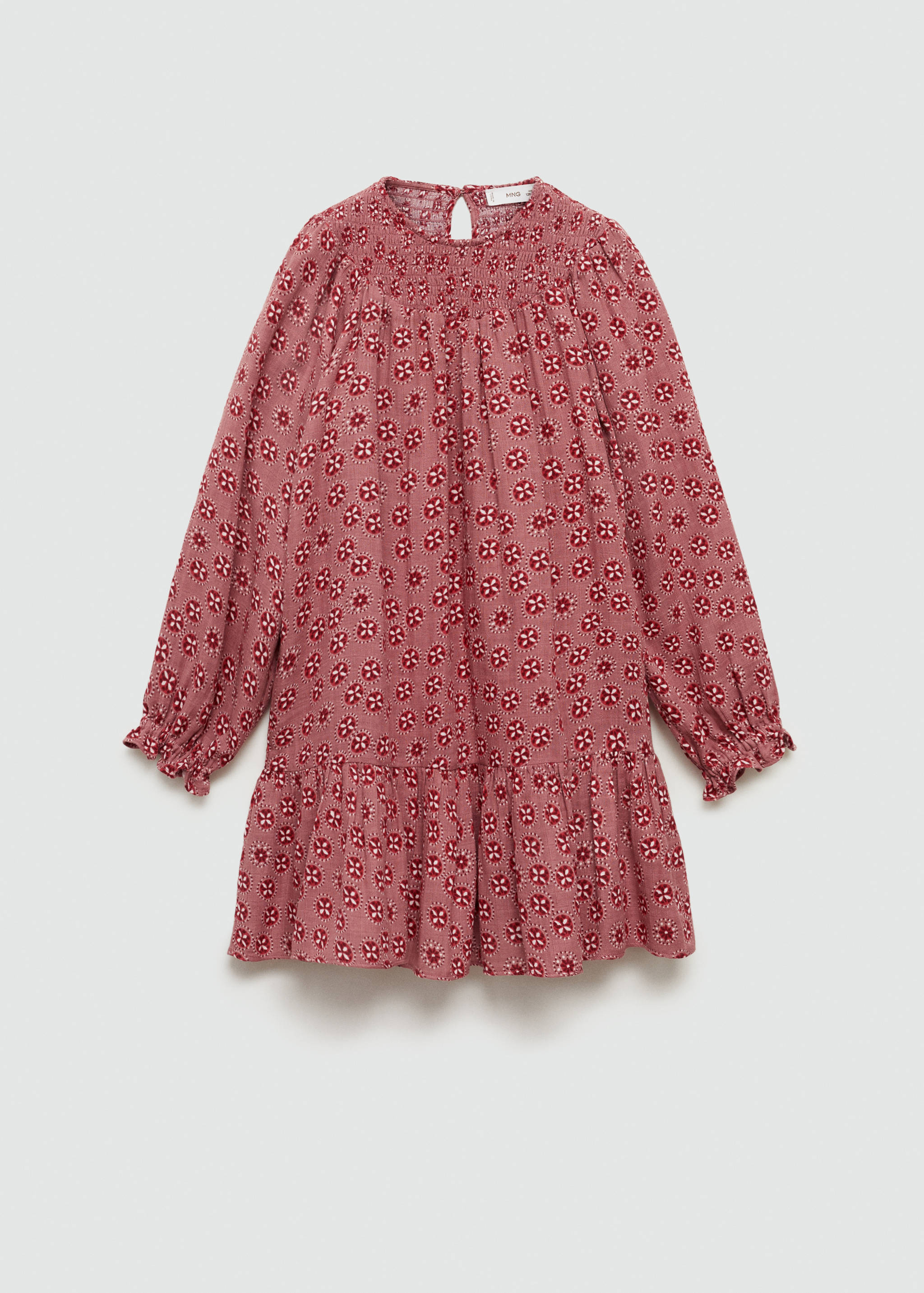 Baumwollkleid mit Blumenmotiven - Artikel ohne Model