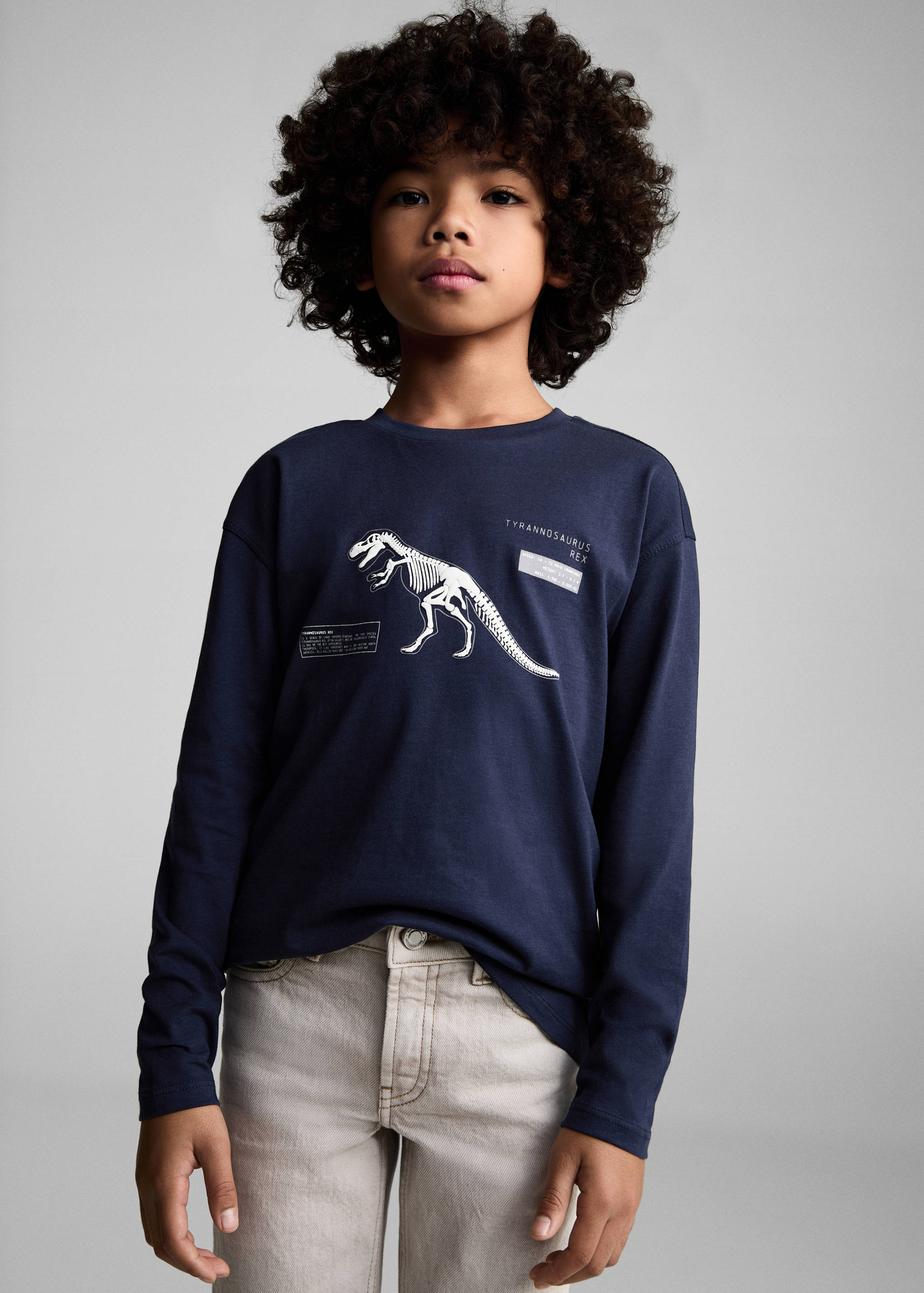 T-shirt imprimé dinosaure - Plan moyen