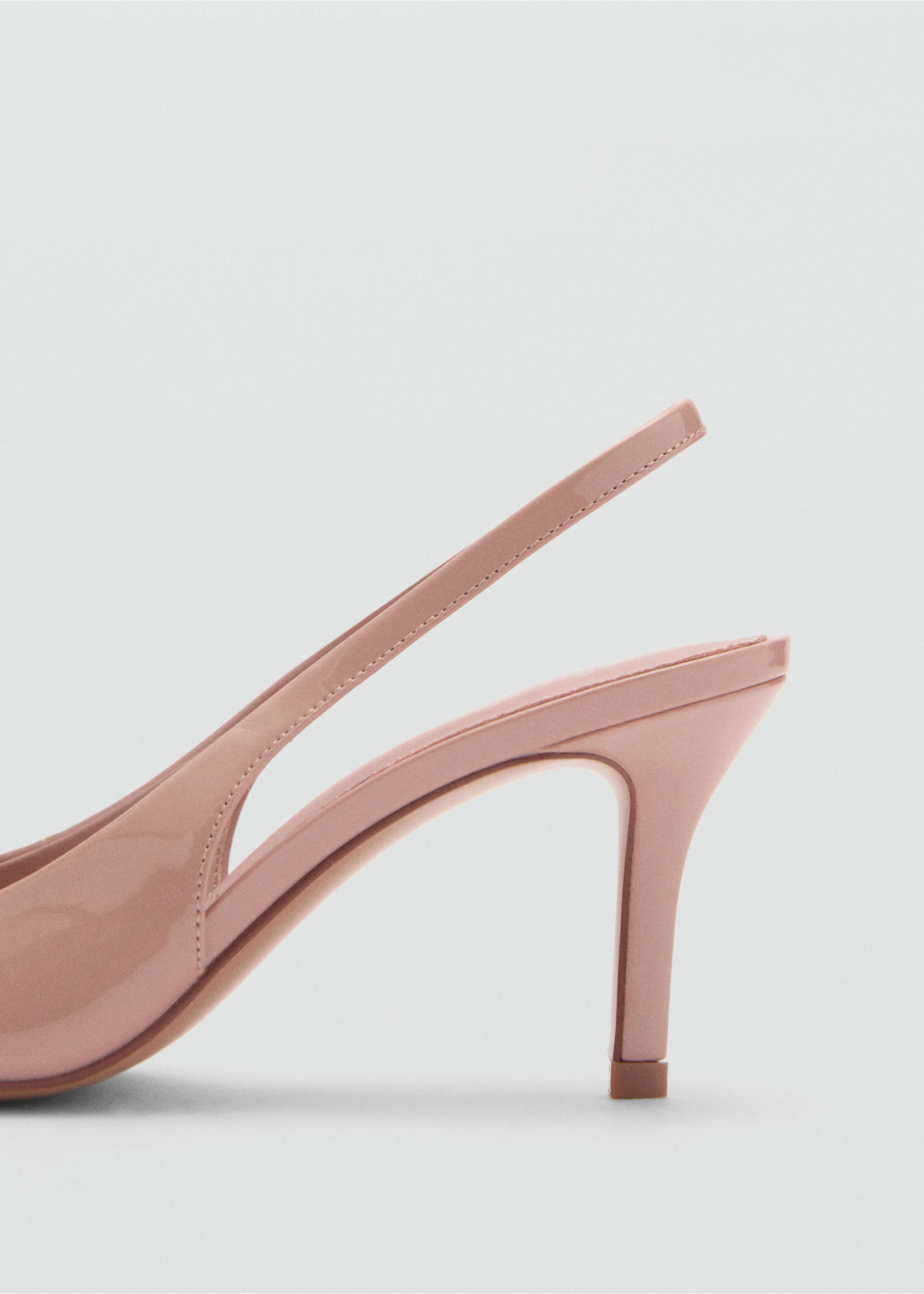 Jewel-heel shoes - Details of the article 1, Nude. Ref: 77077930-00.
