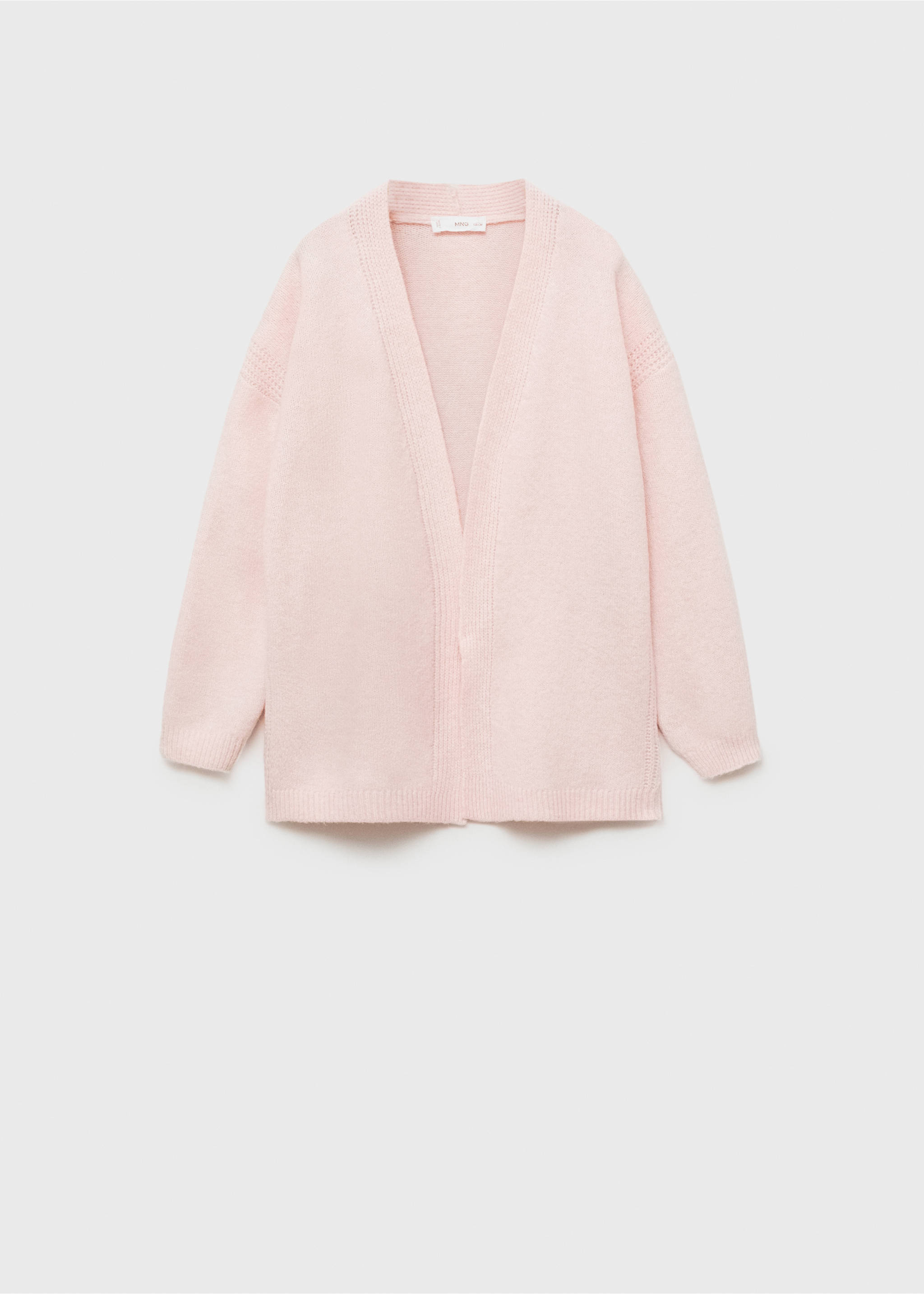 Strickcardigan mit V-Ausschnitt - Artikel ohne Model, Zartrosa. Ref: 77077931-00.