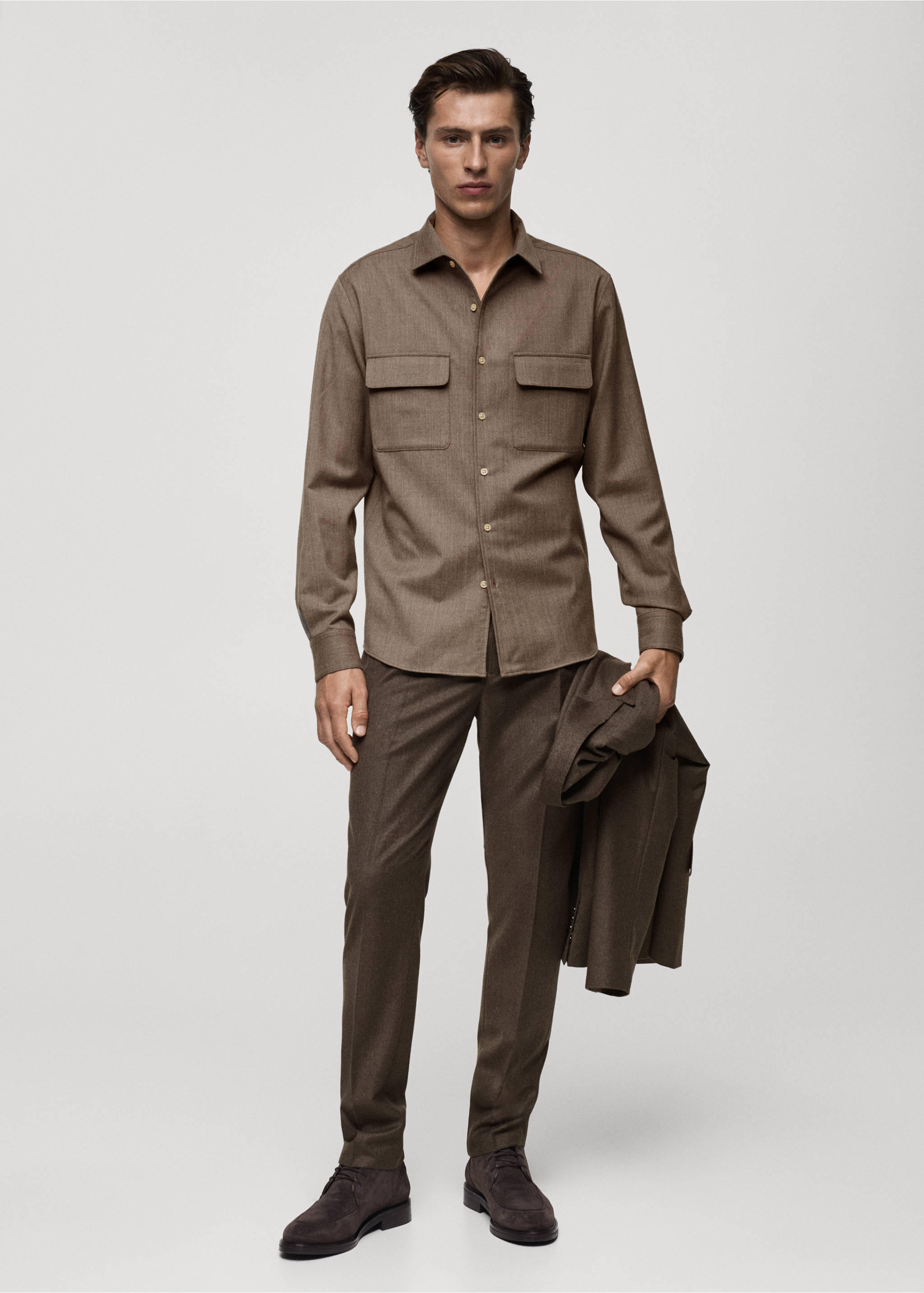 Suede leather ankle boots - General plane, Brown. Ref: 77077932-00.